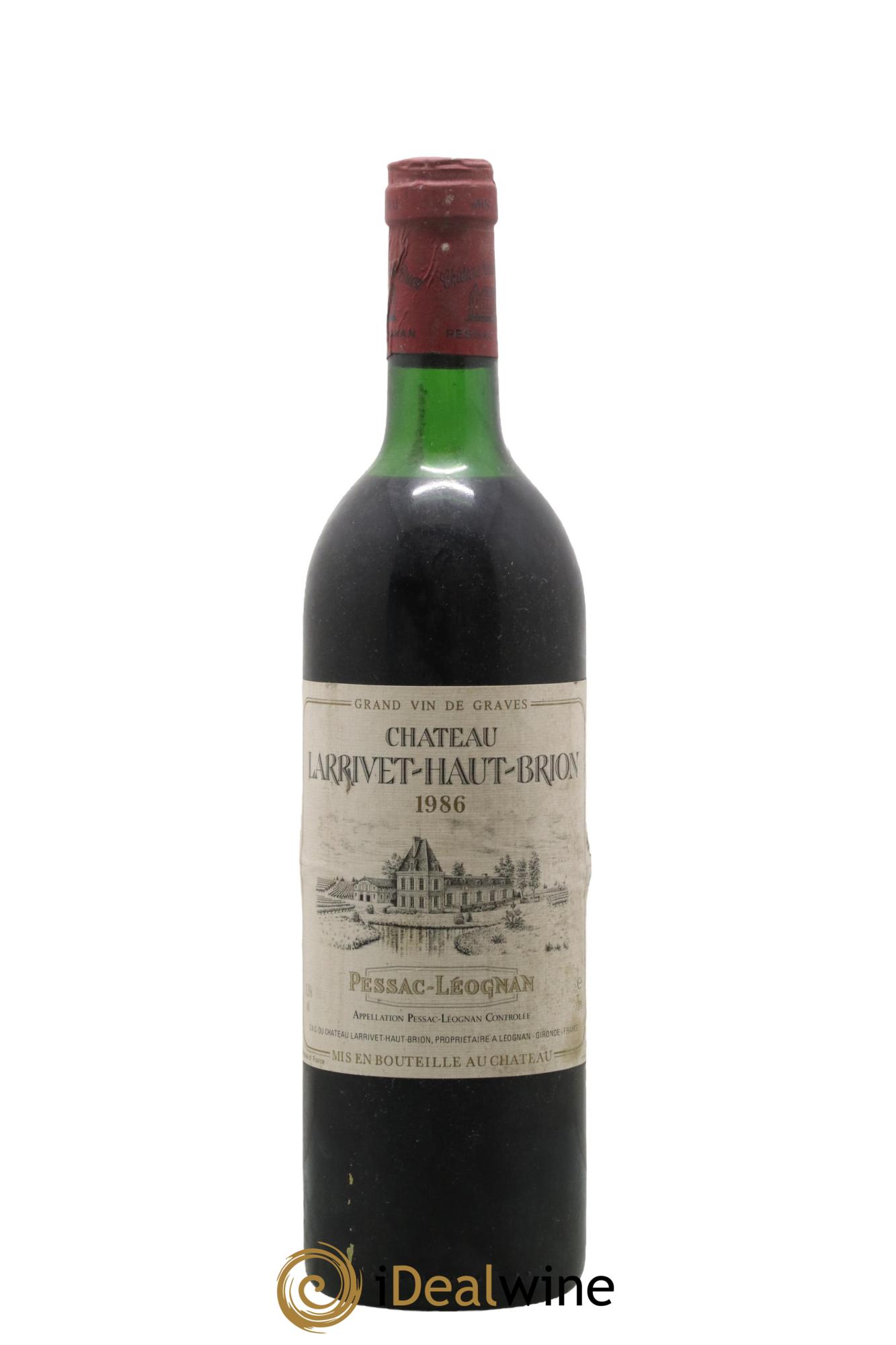 Château Larrivet Haut-Brion 1986 - Lot de 1 bouteille - 0