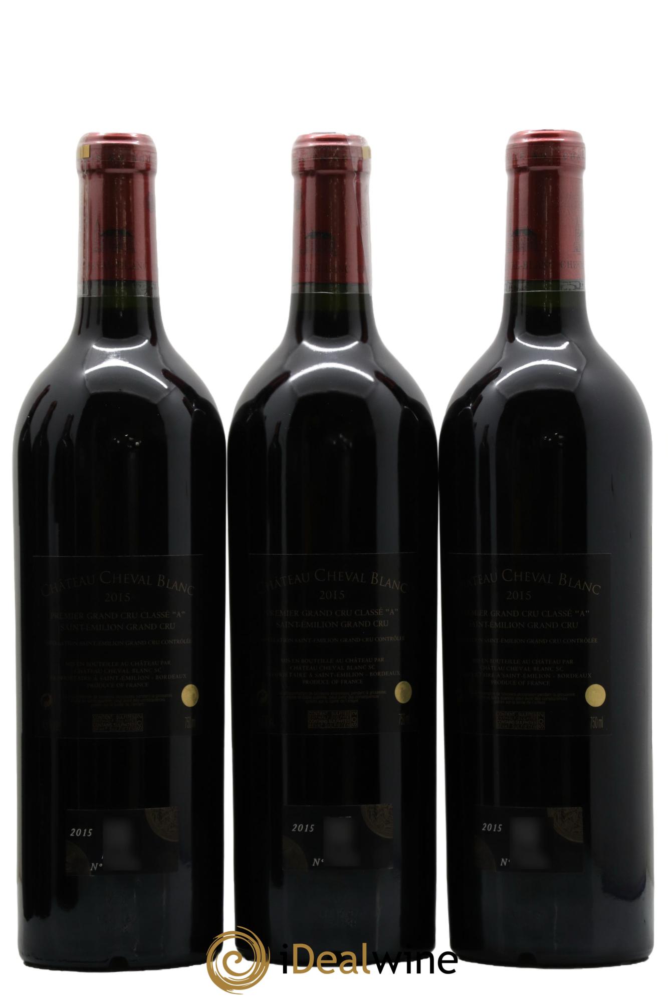 Château Cheval Blanc 1er Grand Cru Classé A  2015 - Lot de 6 bouteilles - 4