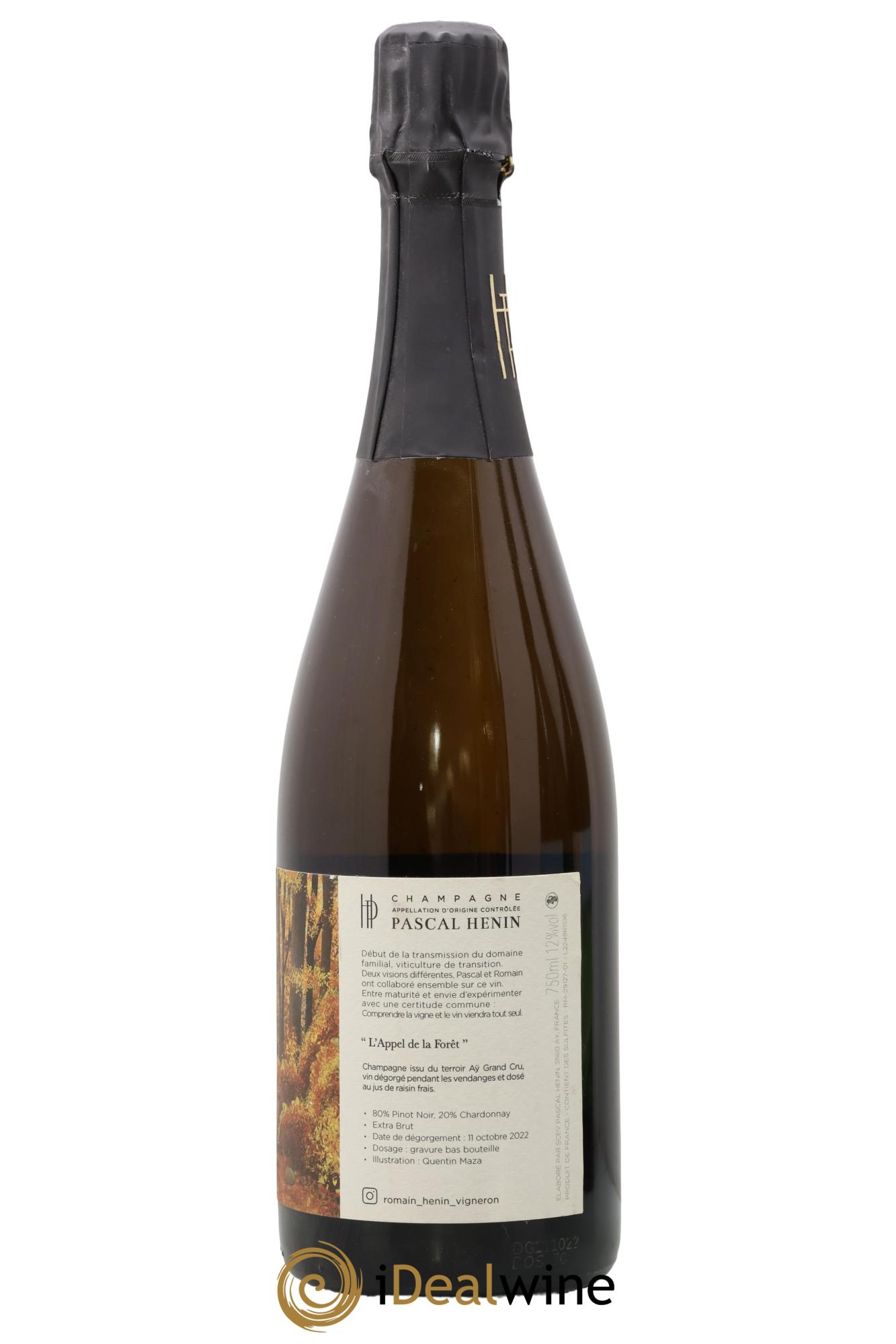 L'Appel de la Fôret Romain Henin - Lot of 1 bottle - 1