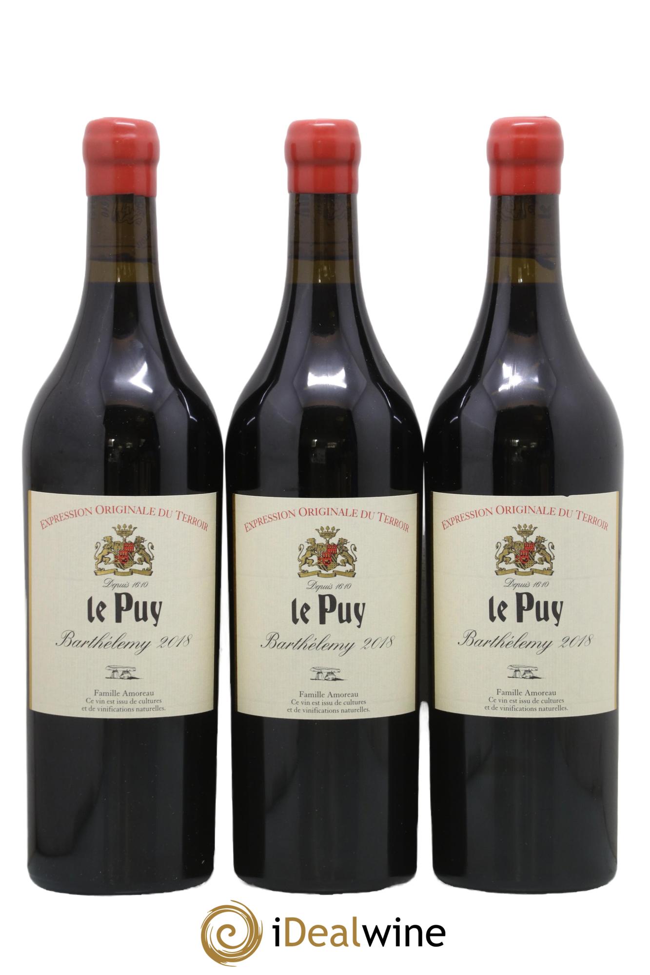 Le Puy - Cuvée Barthélemy 2018 - Lotto di 3 bottiglie - 0