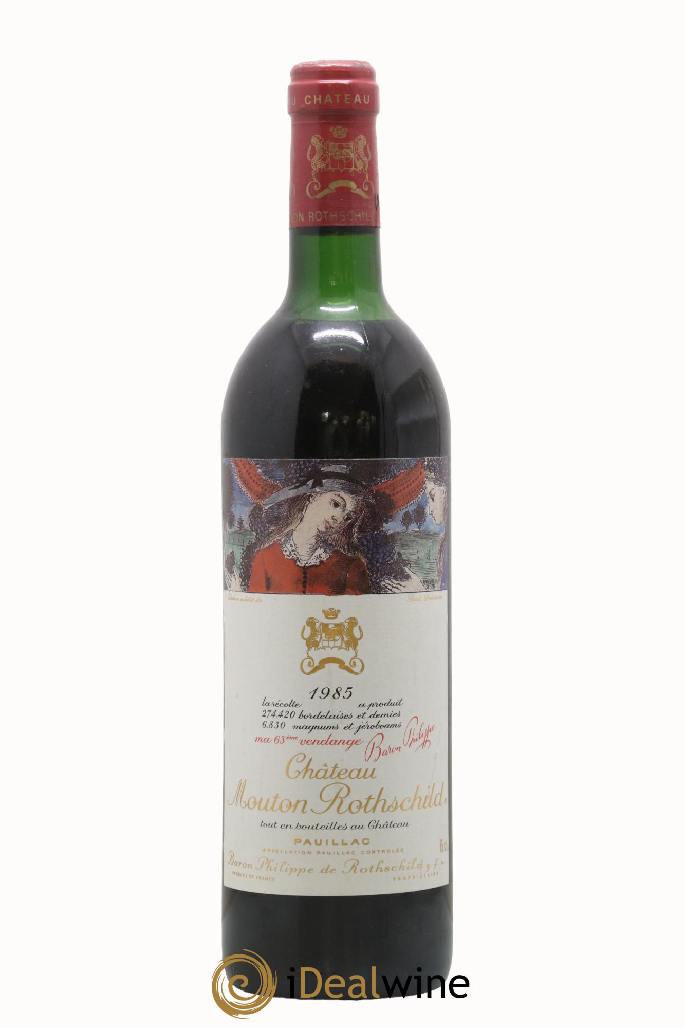 Château Mouton Rothschild 1er Grand Cru Classé 1985 - Lotto di 1 bottiglia - 0
