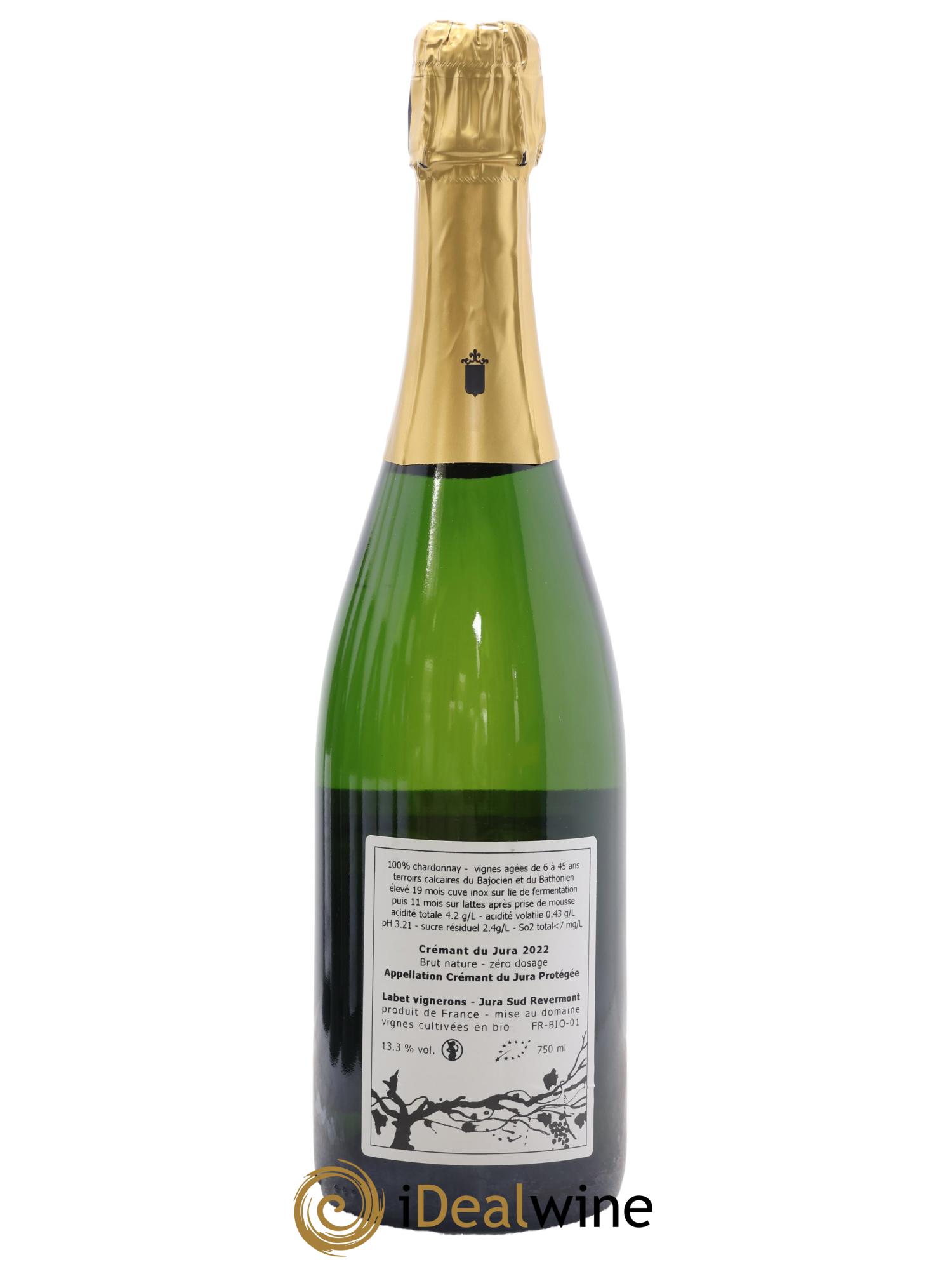 Crémant du Jura Romain - Julien - Charline Labet 2022 - Lotto di 1 bottiglia - 1