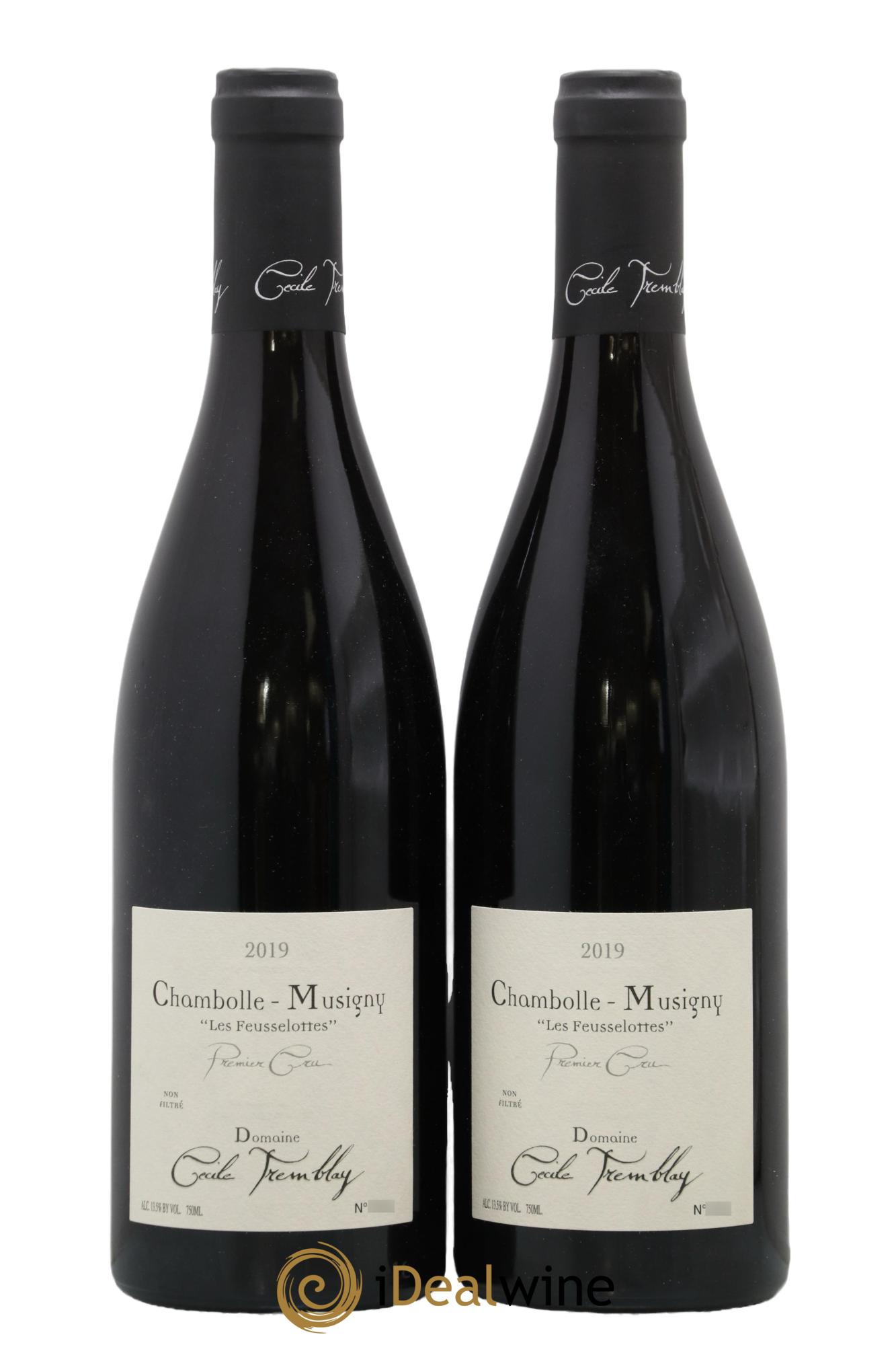 Chambolle-Musigny 1er Cru Les Feusselottes Cécile Tremblay 2019 - Lot of 2 bottles - 0