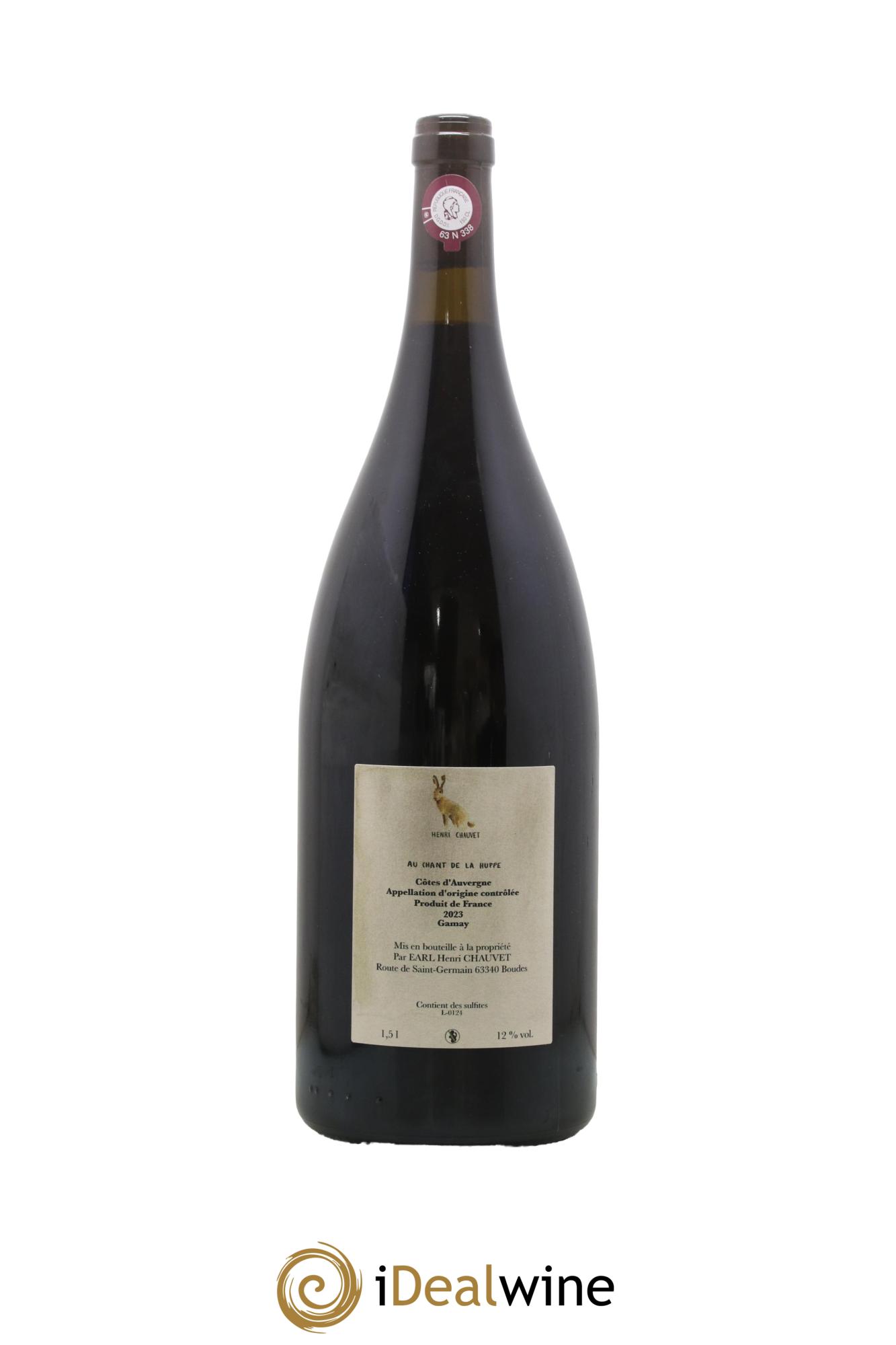 Côtes d'Auvergne Au Chant de la Huppe Henri Chauvet 2023 - Lotto di 1 magnum - 1