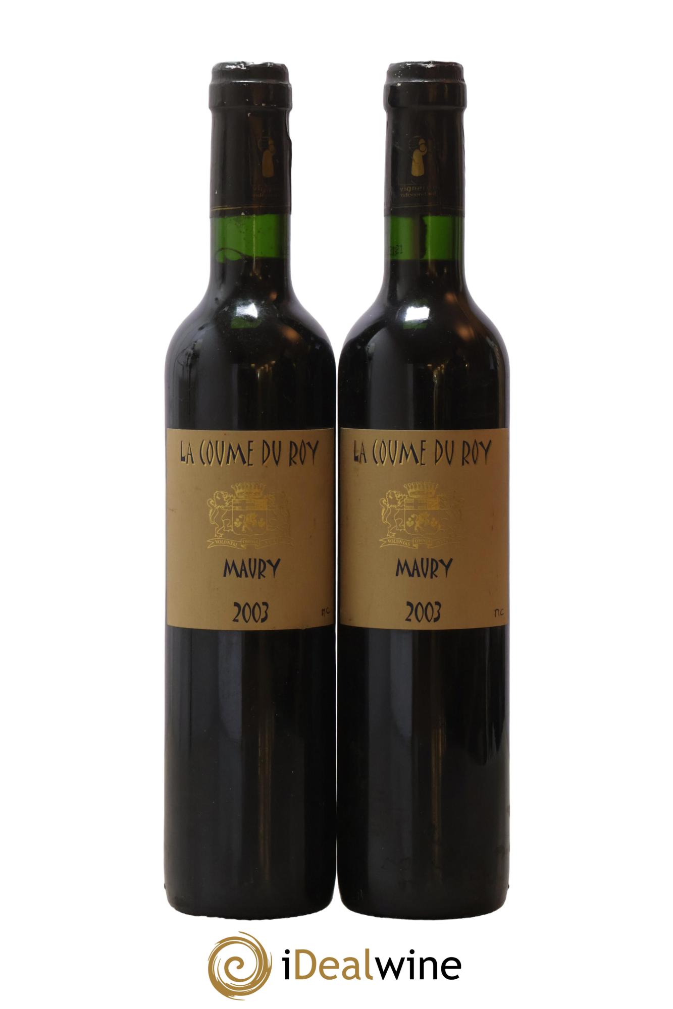 Maury La Coume du Roy Domaine De Volontat-Bachelet 2003 - Lot de 2 format 50cls - 0
