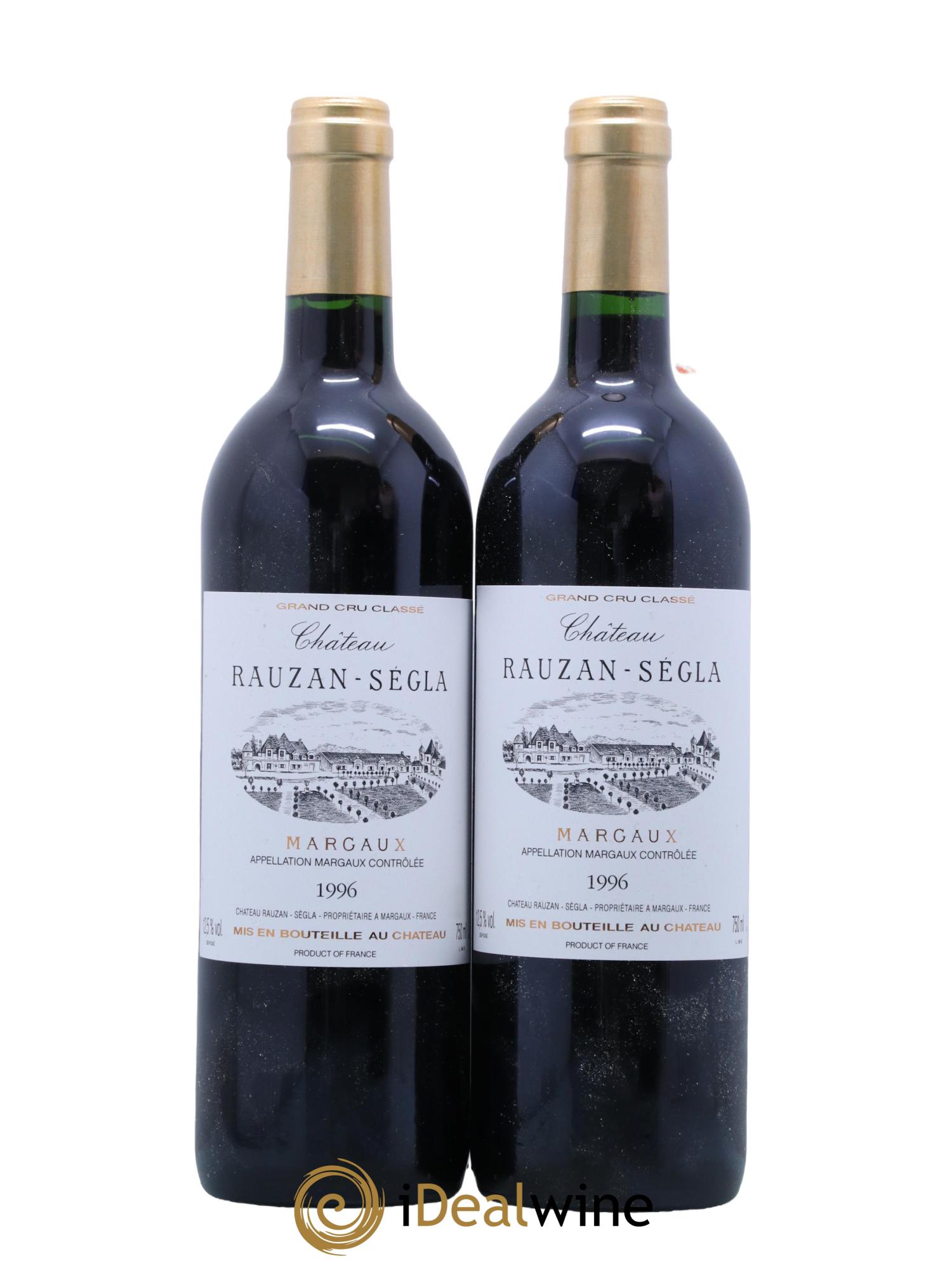 Château Rauzan Ségla Grand Cru Classé 1996 - Posten von 2 Flaschen - 0