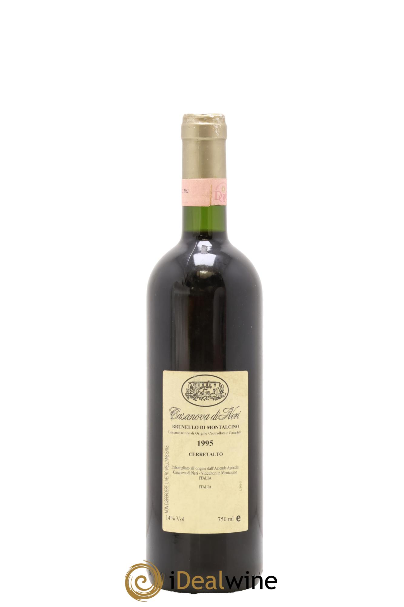 Brunello di Montalcino DOCG Cerretalto Casanova di Neri - Giacomo Neri 1995 - Lot de 1 bouteille - 1