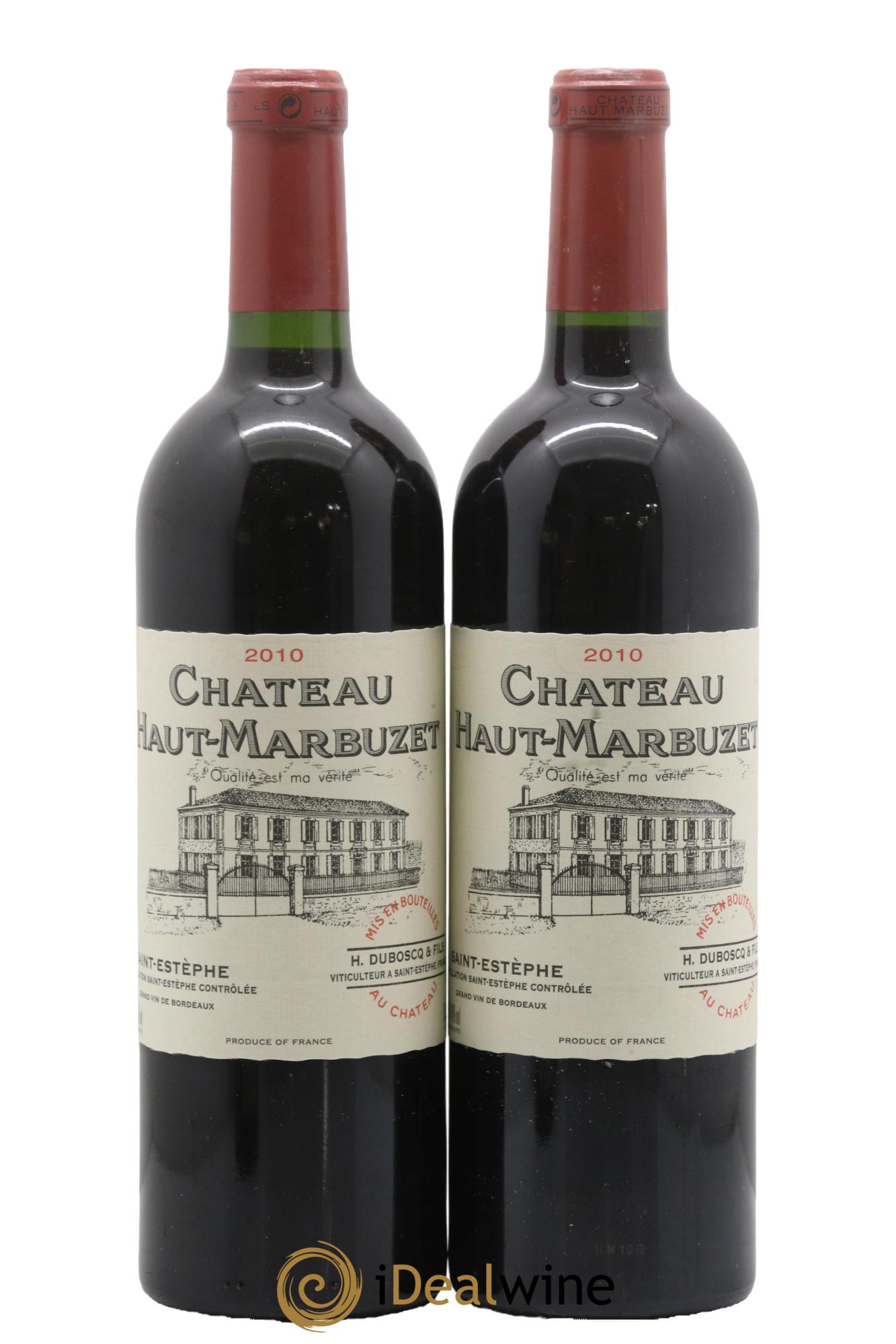 Château Haut Marbuzet 2010 - Posten von 2 Flaschen - 0