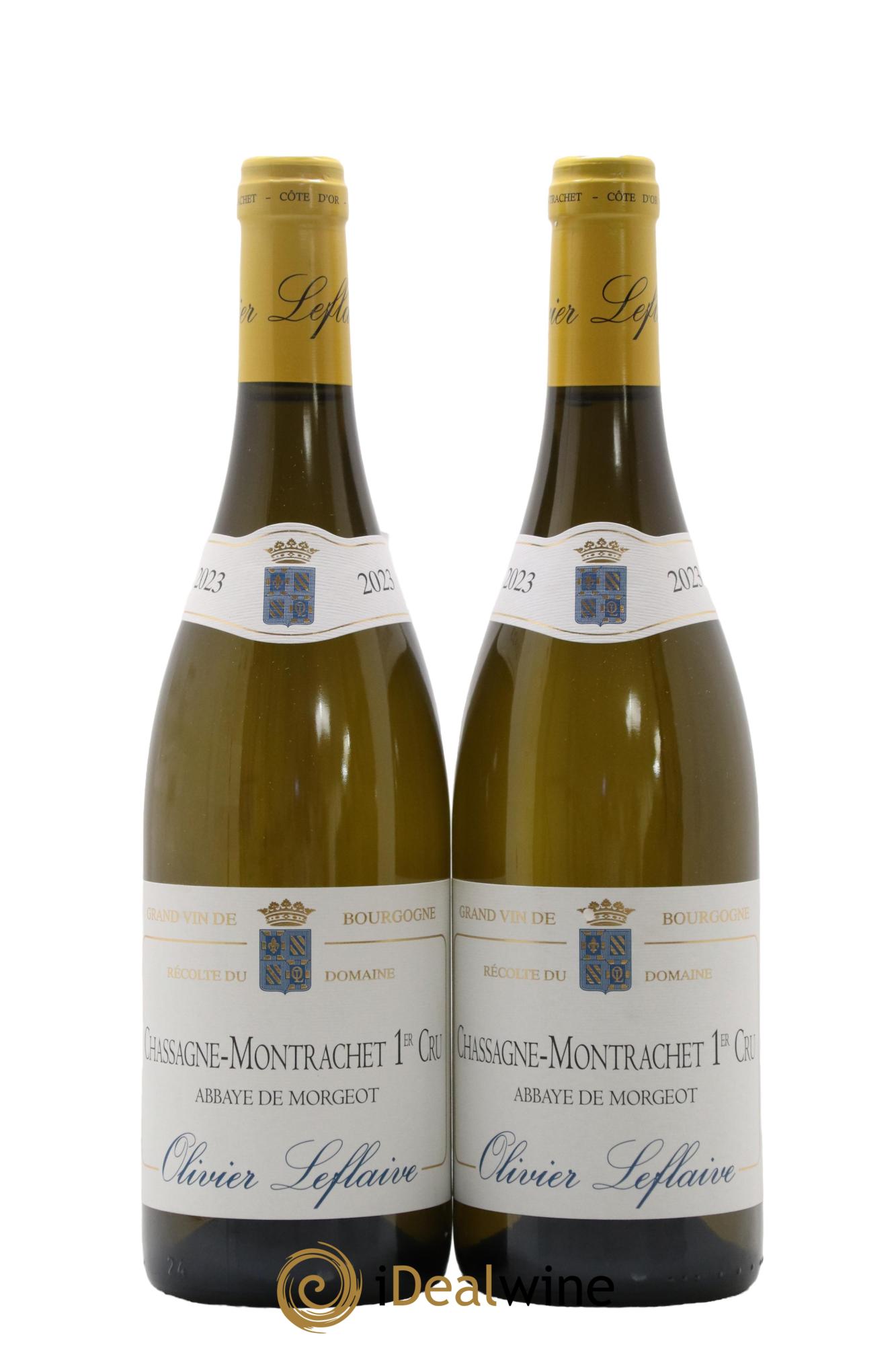 Chassagne-Montrachet 1er Cru Abbaye de Morgeot Olivier Leflaive 2023 - Lot de 2 bouteilles - 0