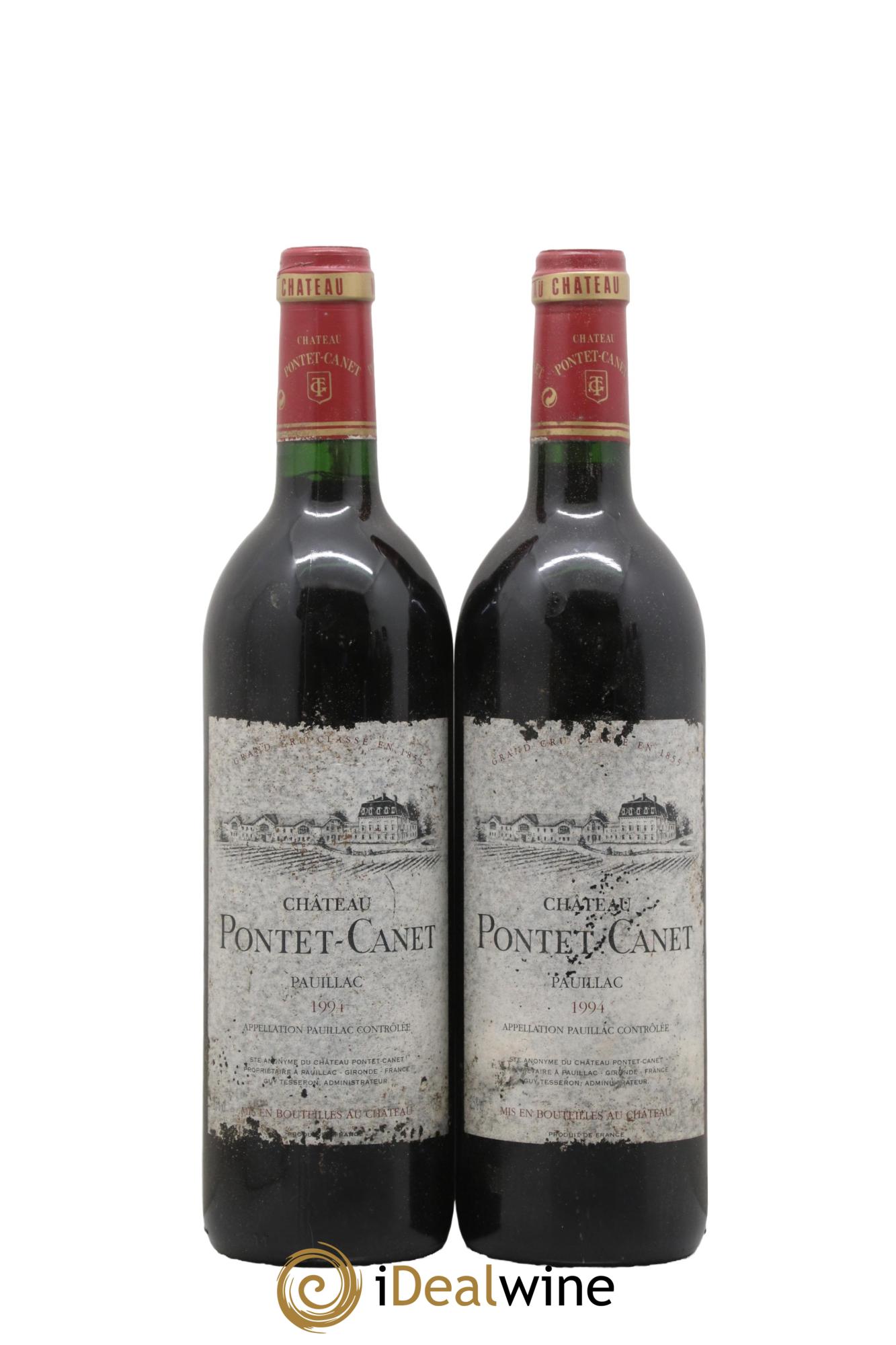 Château Pontet Canet 5ème Grand Cru Classé 1994 - Posten von 2 Flaschen - 0