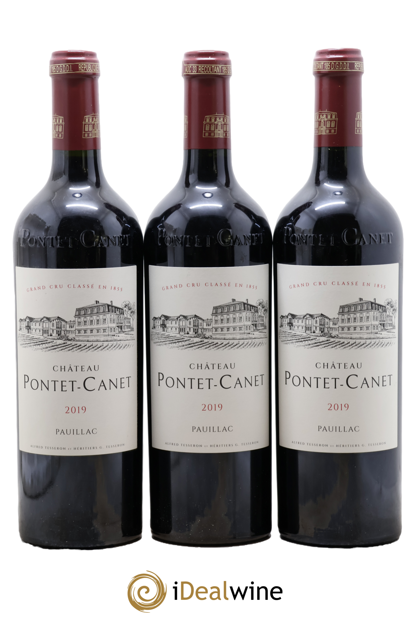 Château Pontet Canet 5ème Grand Cru Classé 2019 - Posten von 3 Flaschen - 0