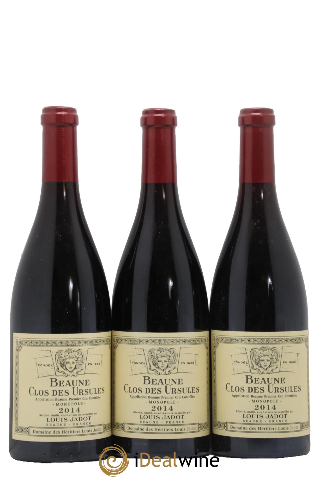 Beaune 1er Cru Clos des Ursules Maison Louis Jadot 2014 - Lot de 3 bouteilles - 0