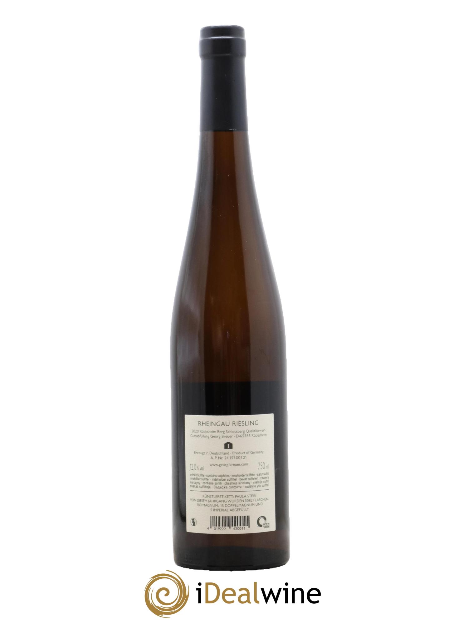 Riesling Berg Schlossberg Georg Breuer 2020 - Lot de 1 bouteille - 1