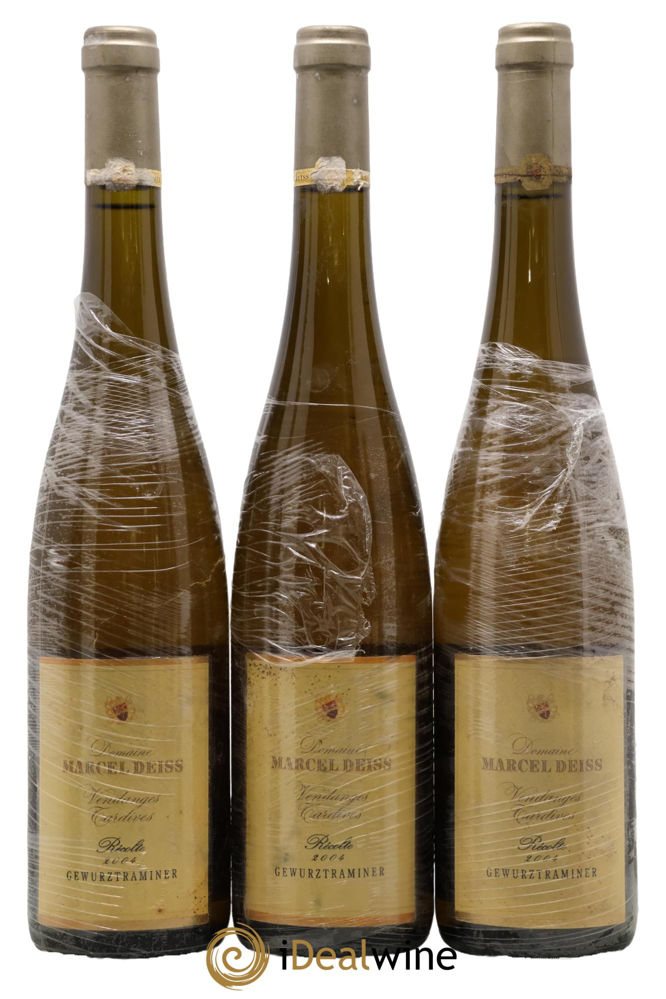 Alsace Gewurztraminer Vendanges Tardives Marcel Deiss (Domaine) 2004 - Lot de 3 bouteilles - 0