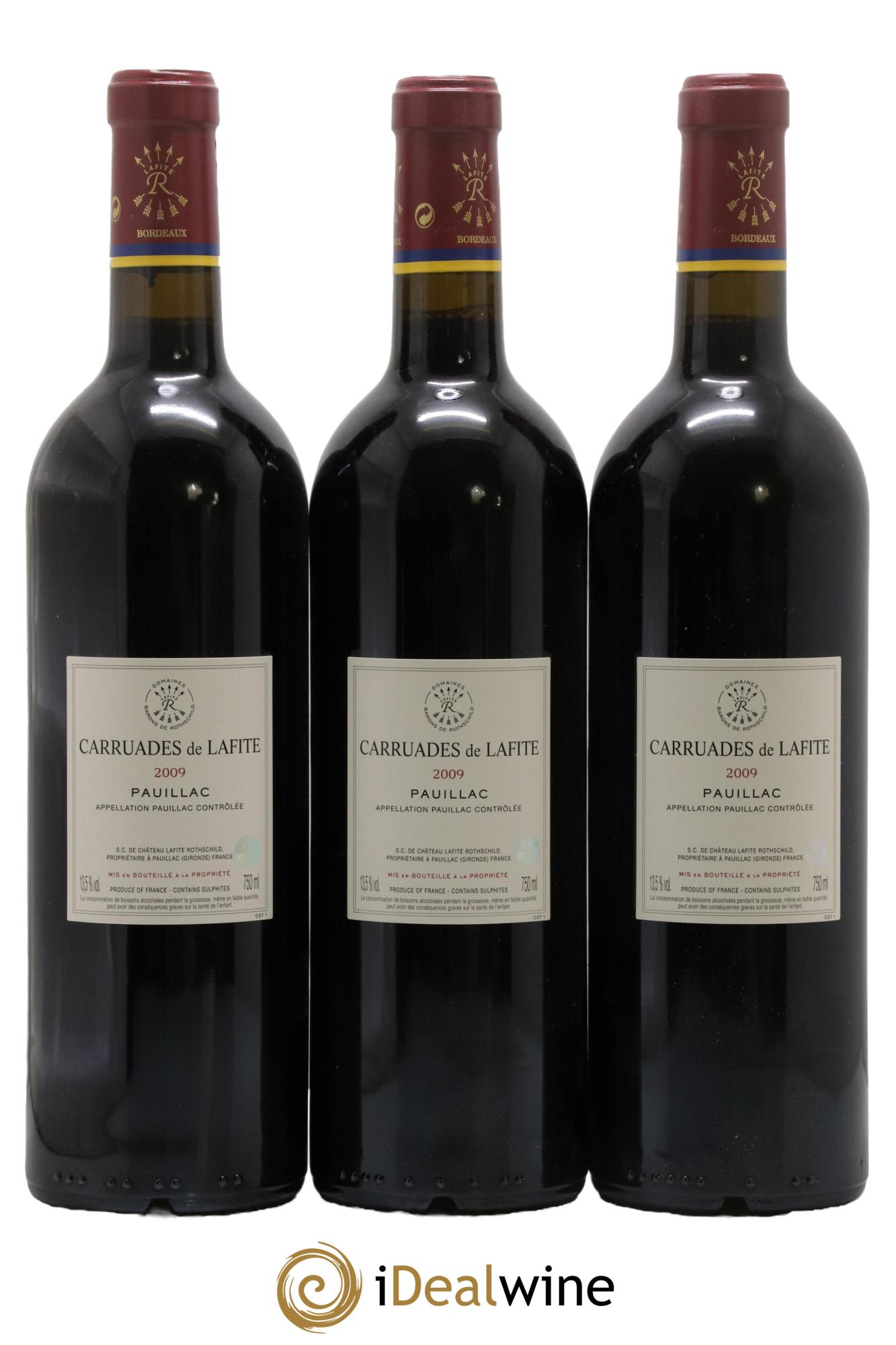 Carruades de Lafite Rothschild Second Vin 2009 - Lot of 3 bottles - 1