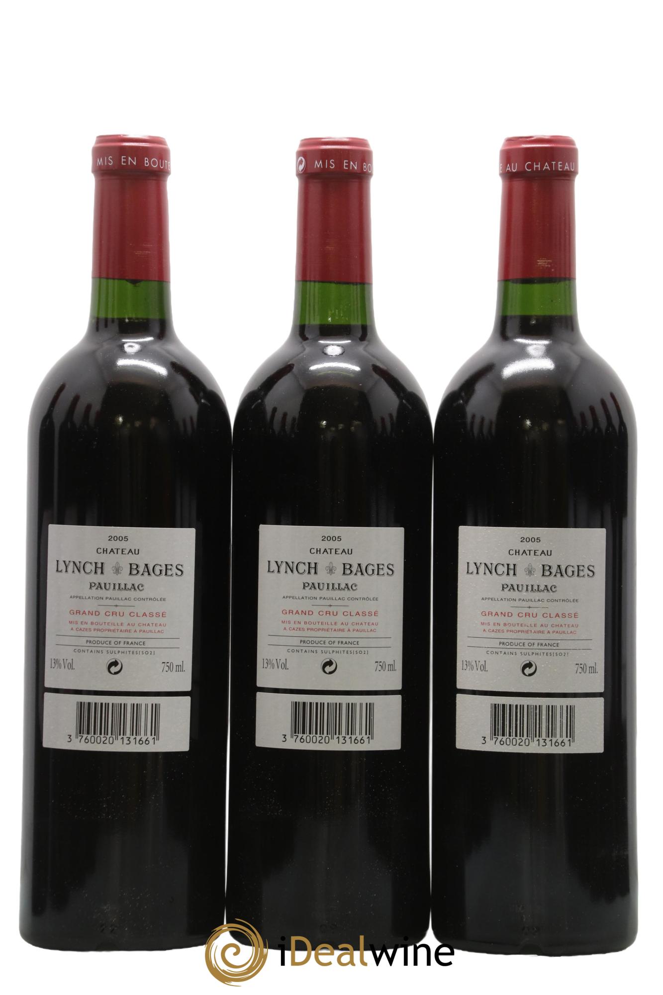 Château Lynch Bages 5ème Grand Cru Classé 2005 - Posten von 12 Flaschen - 2