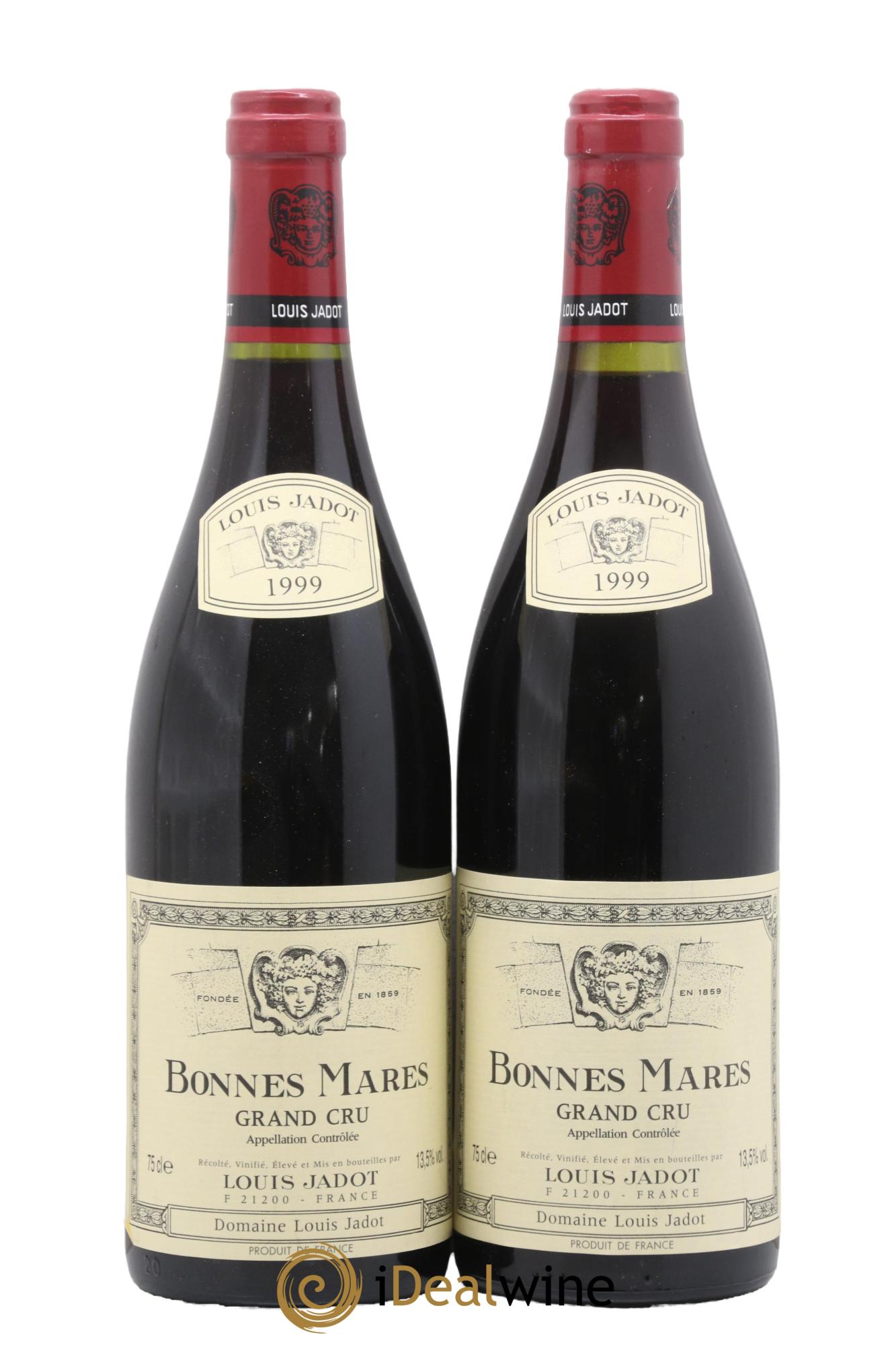 Bonnes-Mares Grand Cru Domaine Louis Jadot 1999 - Lot de 2 bouteilles - 0