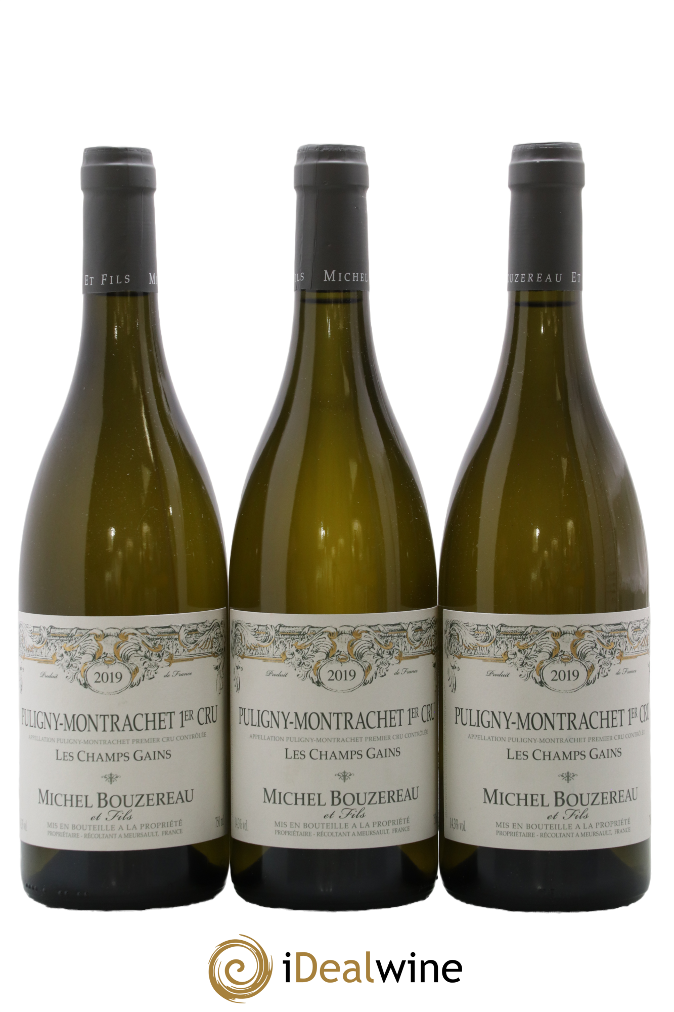 Puligny-Montrachet 1er Cru Les Champs Gains Michel Bouzereau et Fils (Domaine) 2019 - Lot de 3 bouteilles - 0