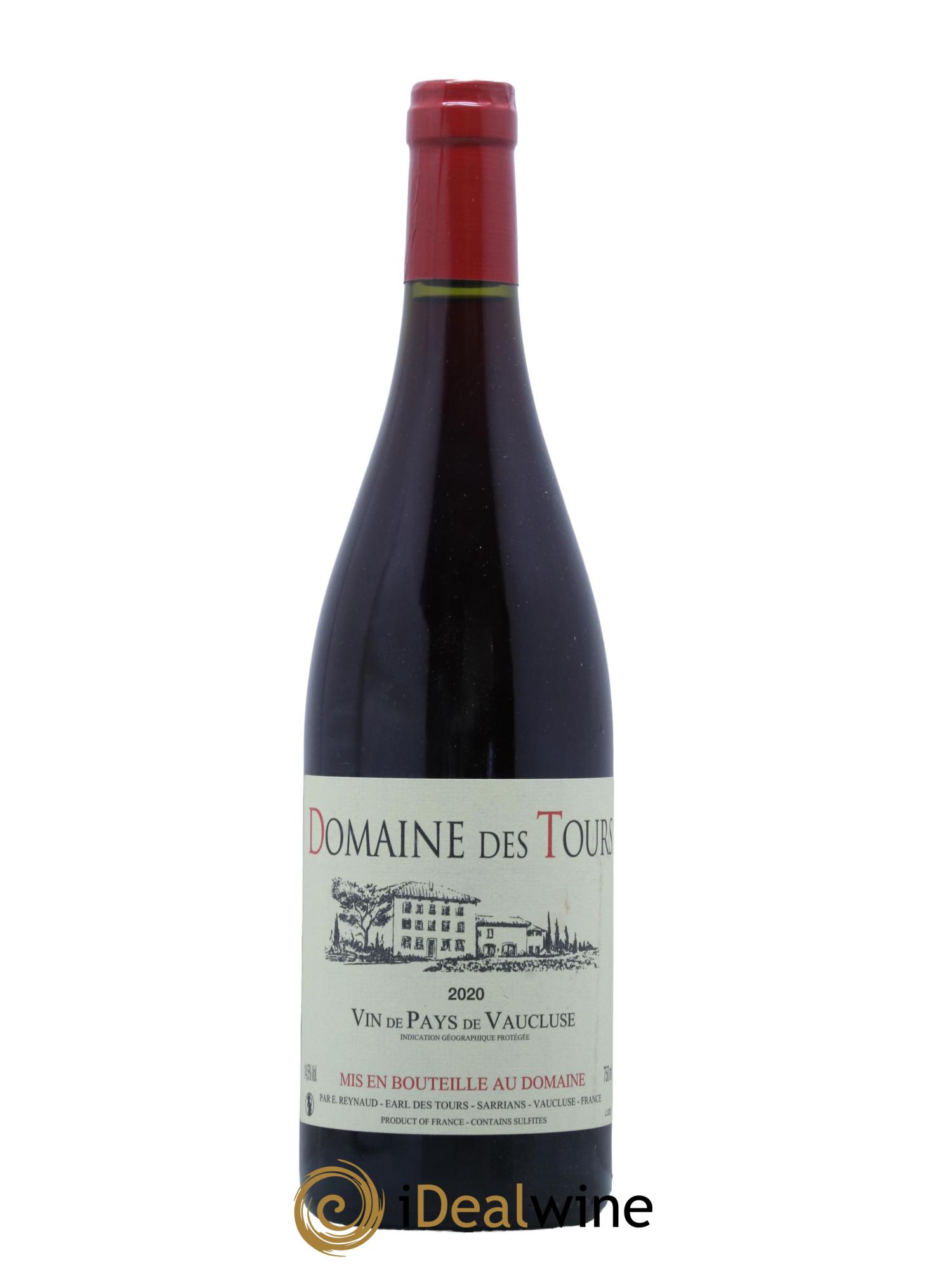 Vaucluse (Vin de Pays de Vaucluse) Domaine des Tours Emmanuel Reynaud 2020 - Lot de 1 bouteille - 0