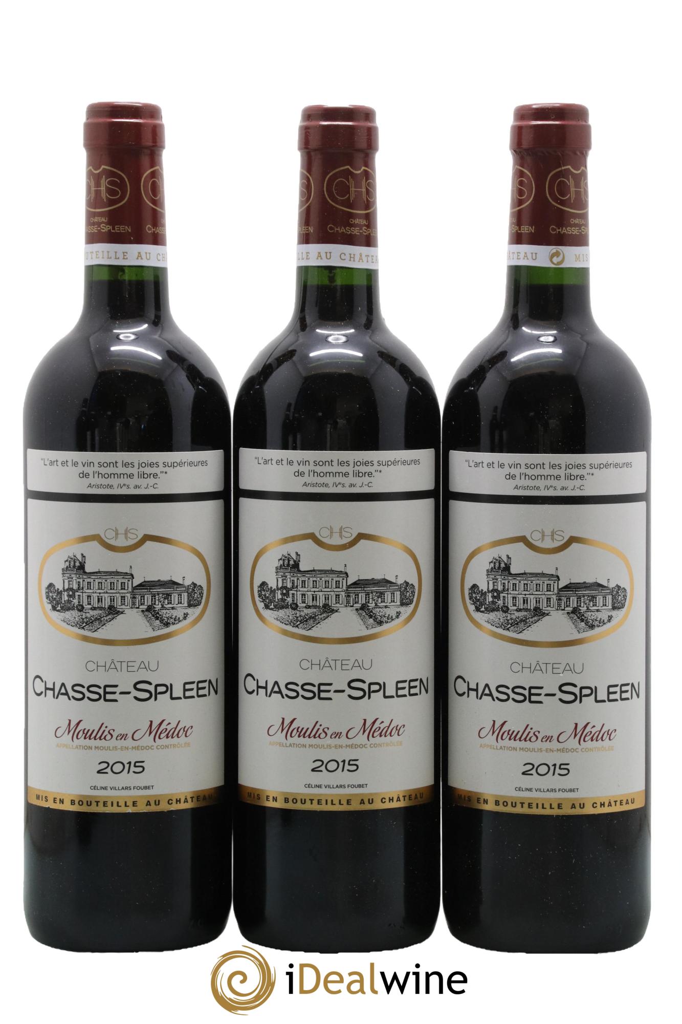 Château Chasse Spleen 2015 - Posten von 6 Flaschen - 2