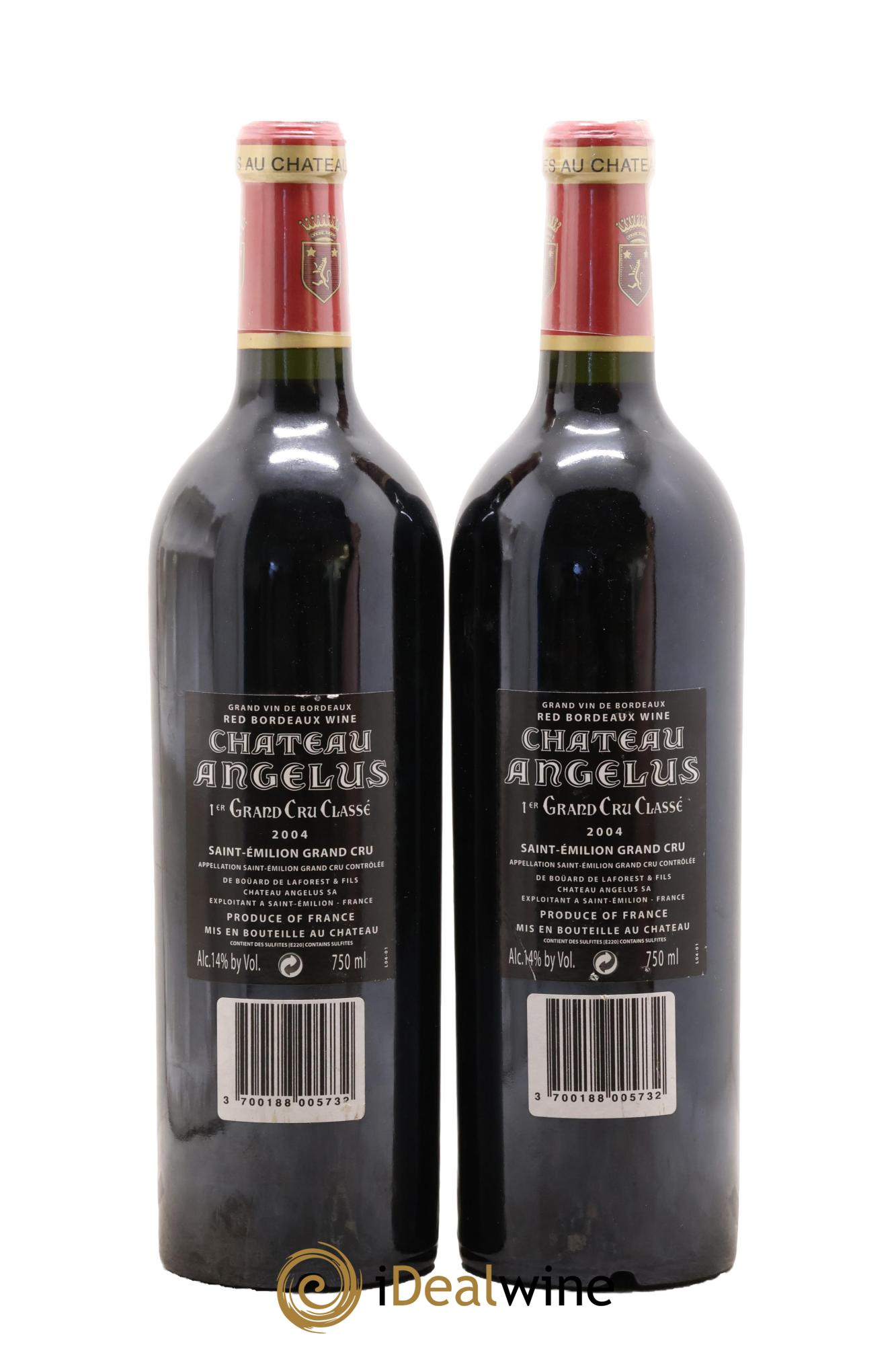 Château Angélus 1er Grand Cru Classé A 2004 - Posten von 2 Flaschen - 1