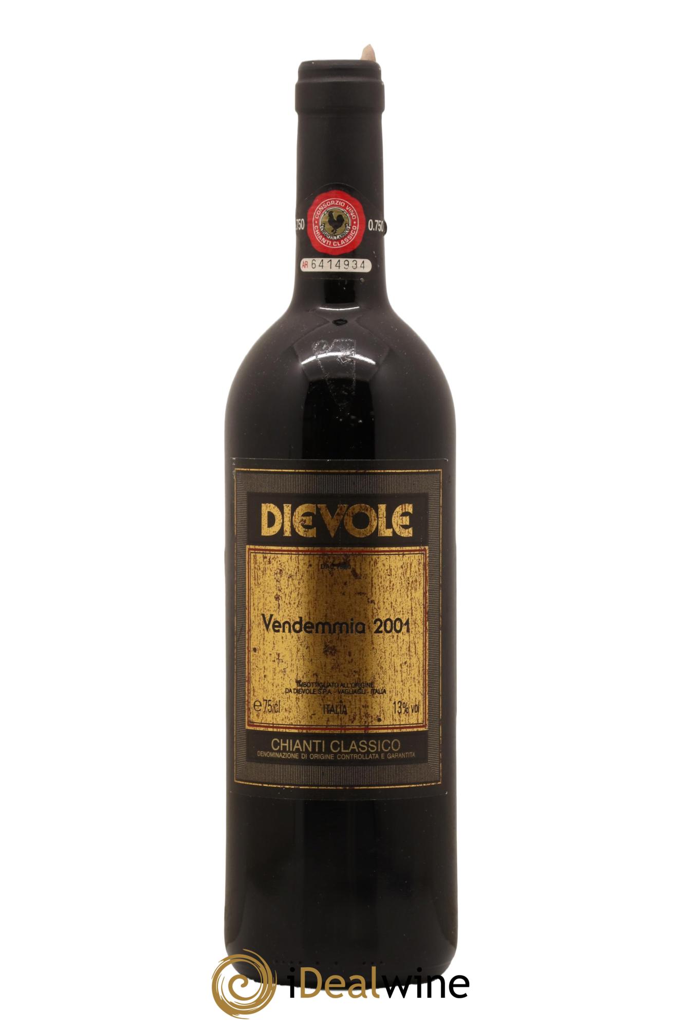 Chianti Classico DOCG Dievole 2001 - Posten von 1 Flasche - 0