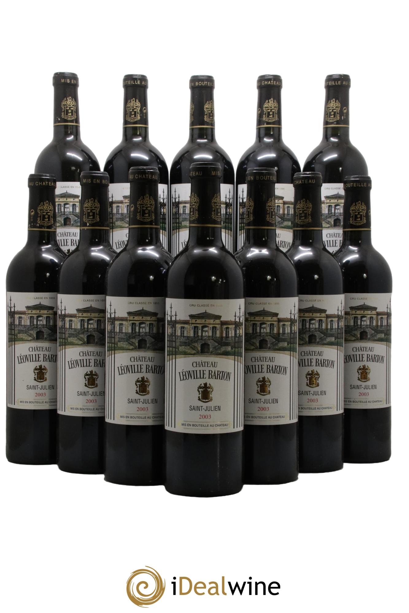 Château Léoville Barton 2ème Grand Cru Classé 2003 - Lot of 12 bottles - 0