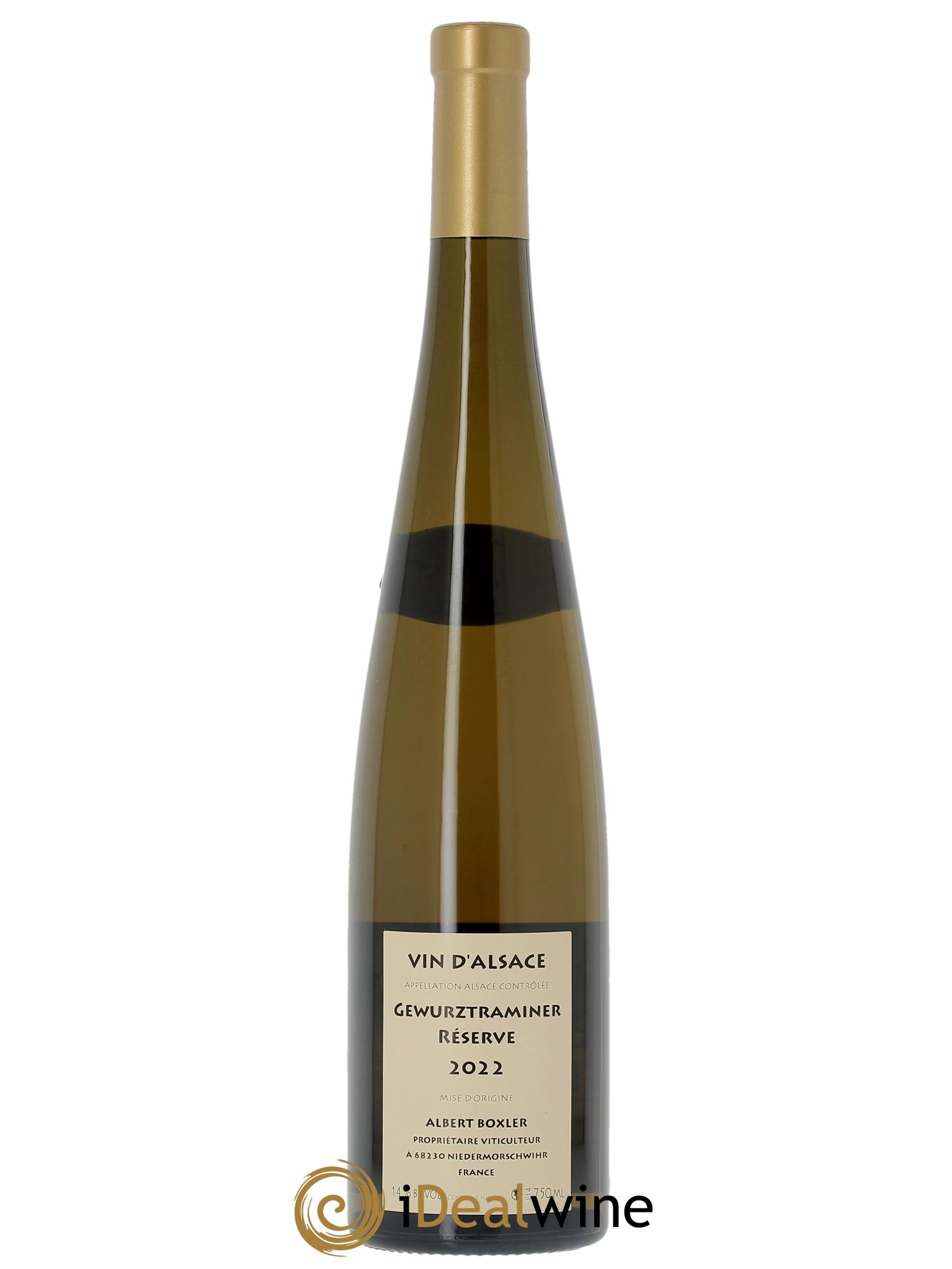 Alsace Gewurztraminer Réserve Albert Boxler 2022 - Lot de 1 bouteille - 1