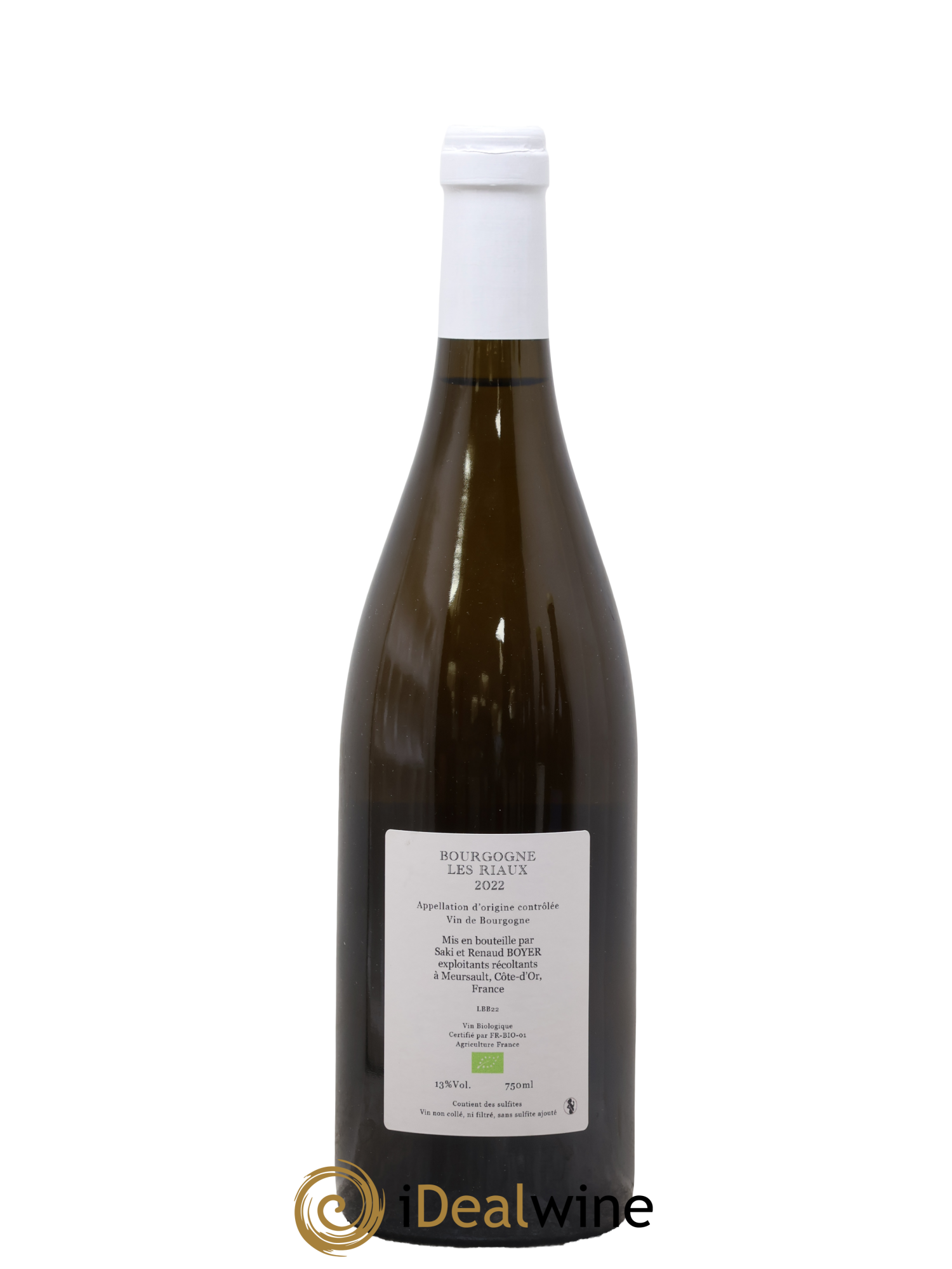 Bourgogne Les Riaux Renaud Boyer 2022 - Lot de 1 bouteille - 1