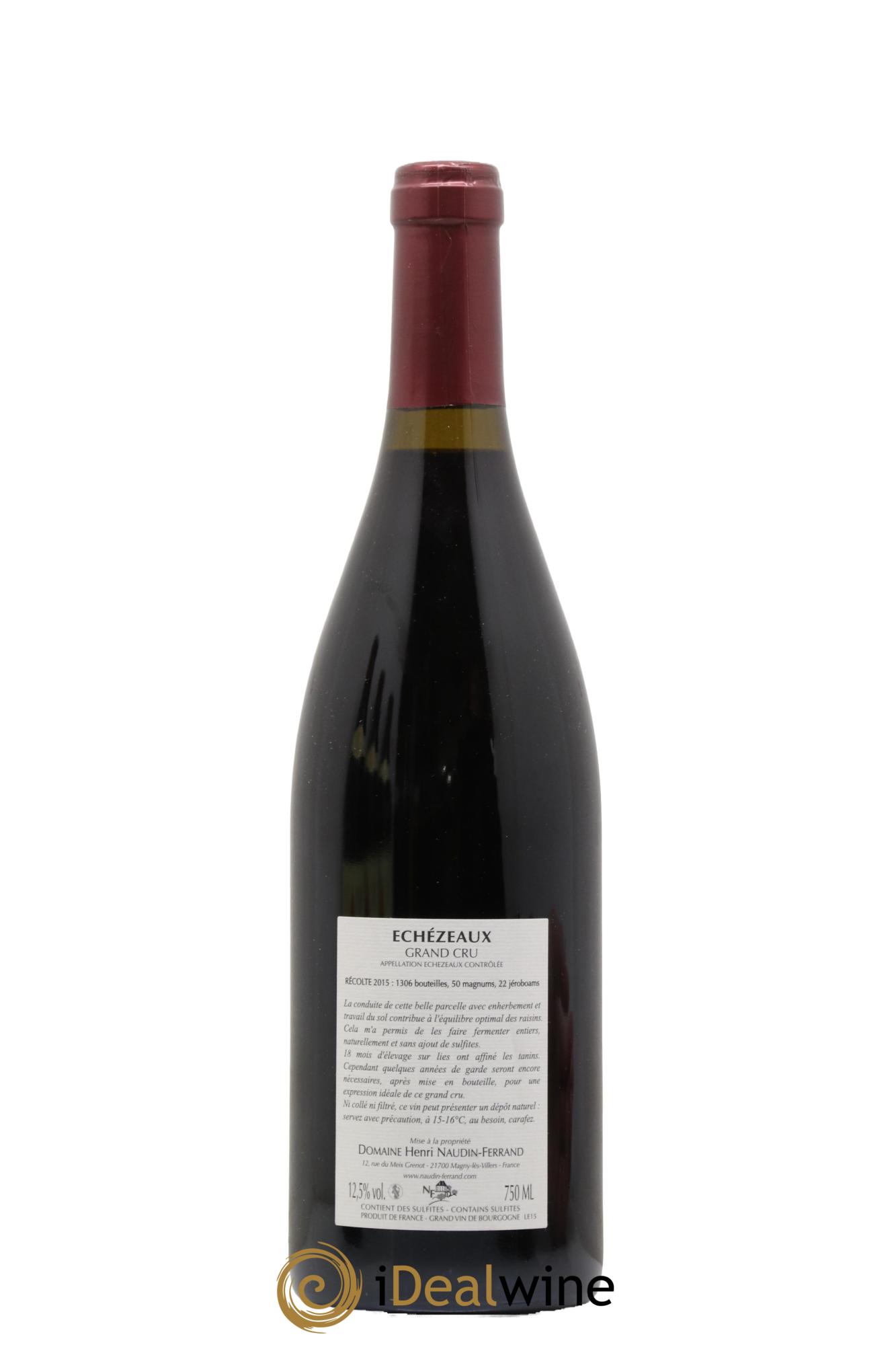 Echezeaux Grand Cru Naudin-Ferrand (Domaine) 2015 - Lot de 1 bouteille - 1