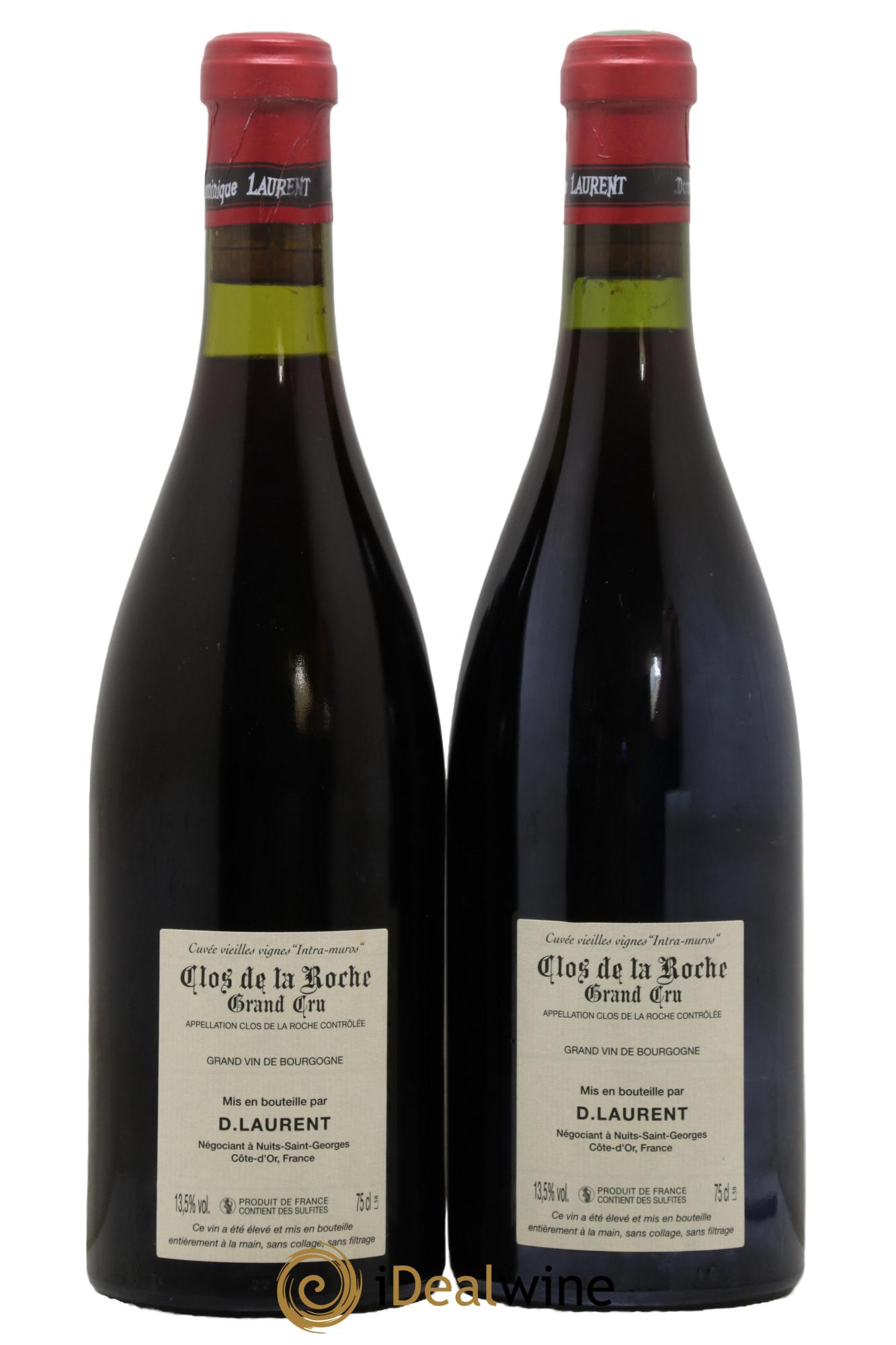 Clos de la Roche Grand Cru Vieilles vignes Intra-muros Dominique Laurent 2006 - Lotto di 2 bottiglie - 1