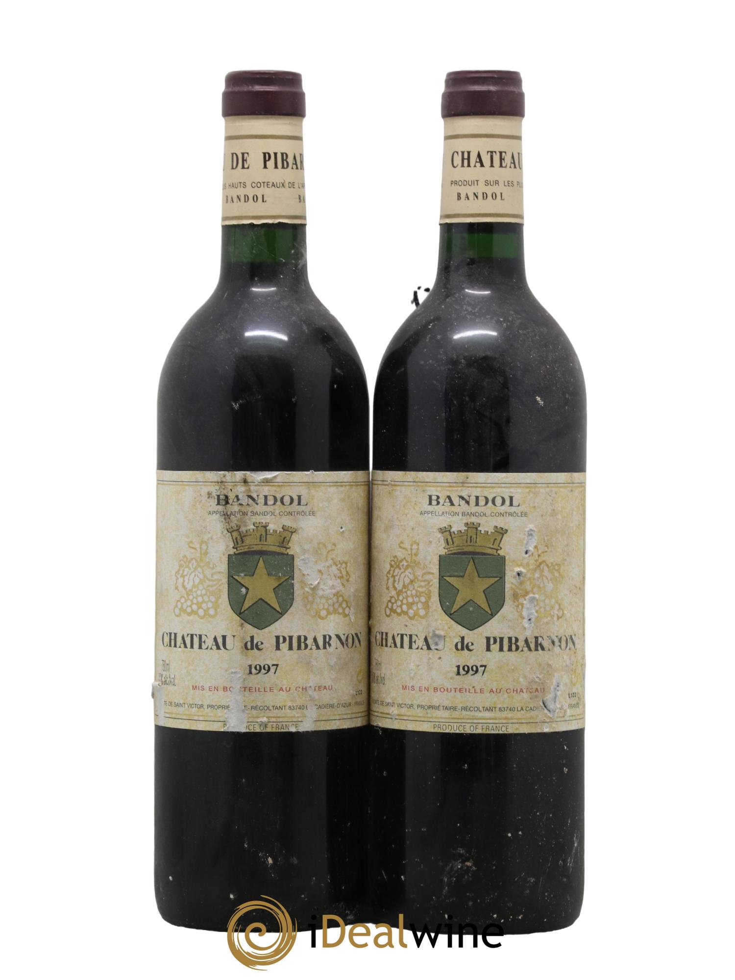 Bandol Château de Pibarnon Comte de Saint-Victor 1997 - Lot de 2 bouteilles - 0
