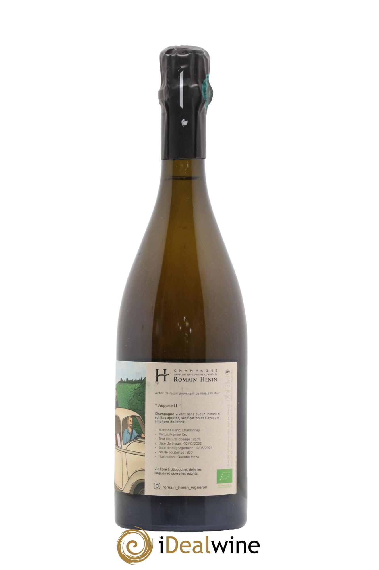 Champagne Auguste II Romain Hénin - Lot de 1 bouteille - 1