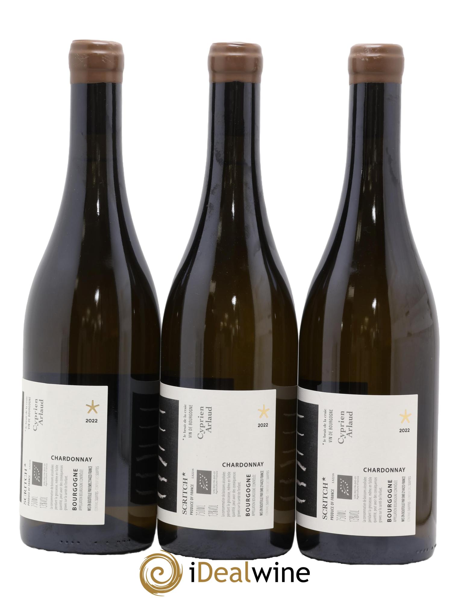 Bourgogne Scritch Cyprien Arlaud 2022 - Lot de 3 bouteilles - 1