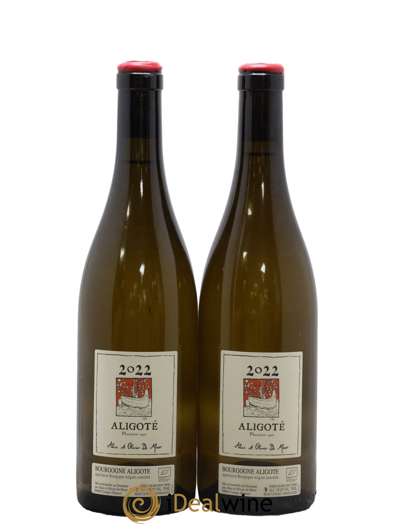 Bourgogne Aligoté Plantation 1902 Alice et Olivier De Moor 2022 - Posten von 2 Flaschen - 0