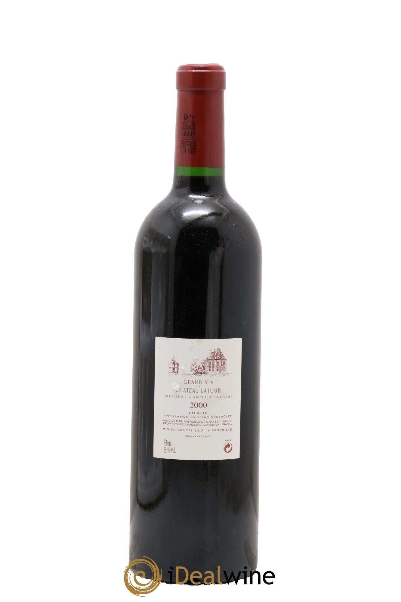 Château Latour 1er Grand Cru Classé 2000 - Lotto di 1 bottiglia - 1