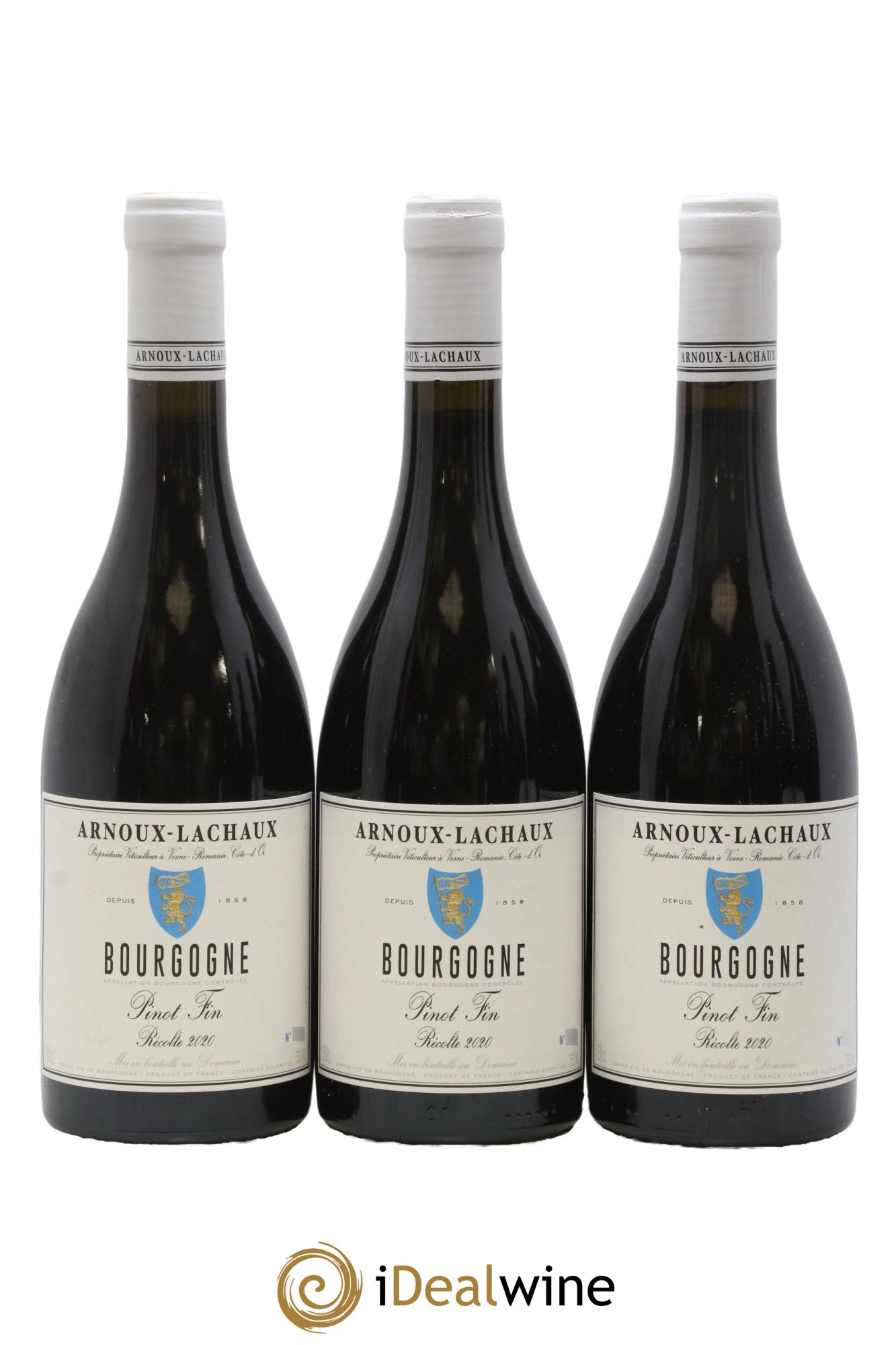 Bourgogne Pinot Fin Arnoux-Lachaux (Domaine) 2020 - Lotto di 3 bottiglie - 0