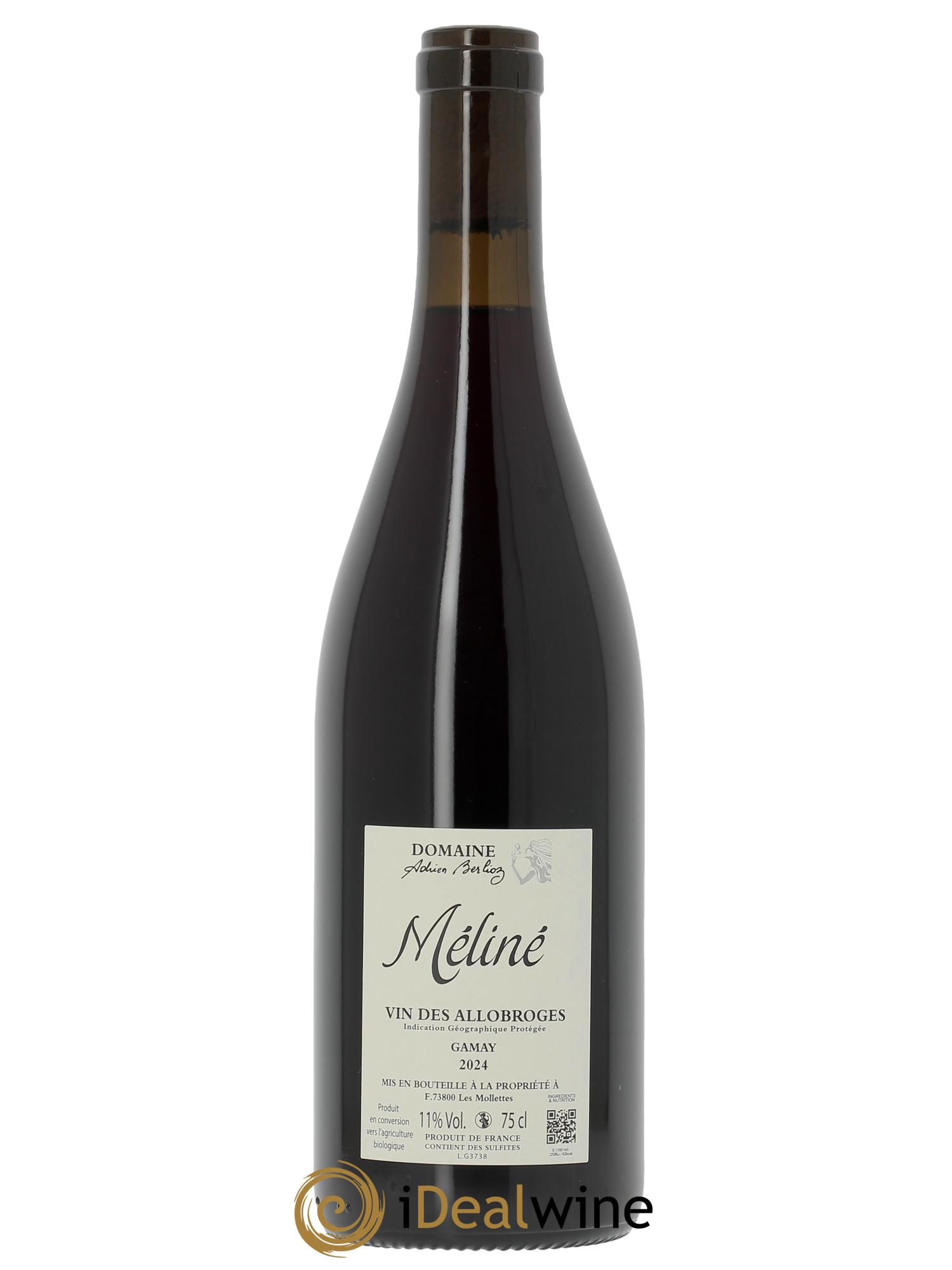Vin des Allobroges Méliné Adrien Berlioz  2024 - Lotto di 1 bottiglia - 1