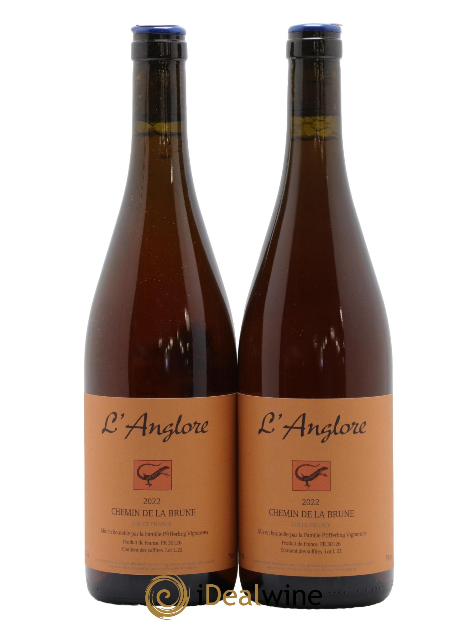 Vin de France Chemin de la brune L'Anglore 2022 - Lot of 2 bottles - 0