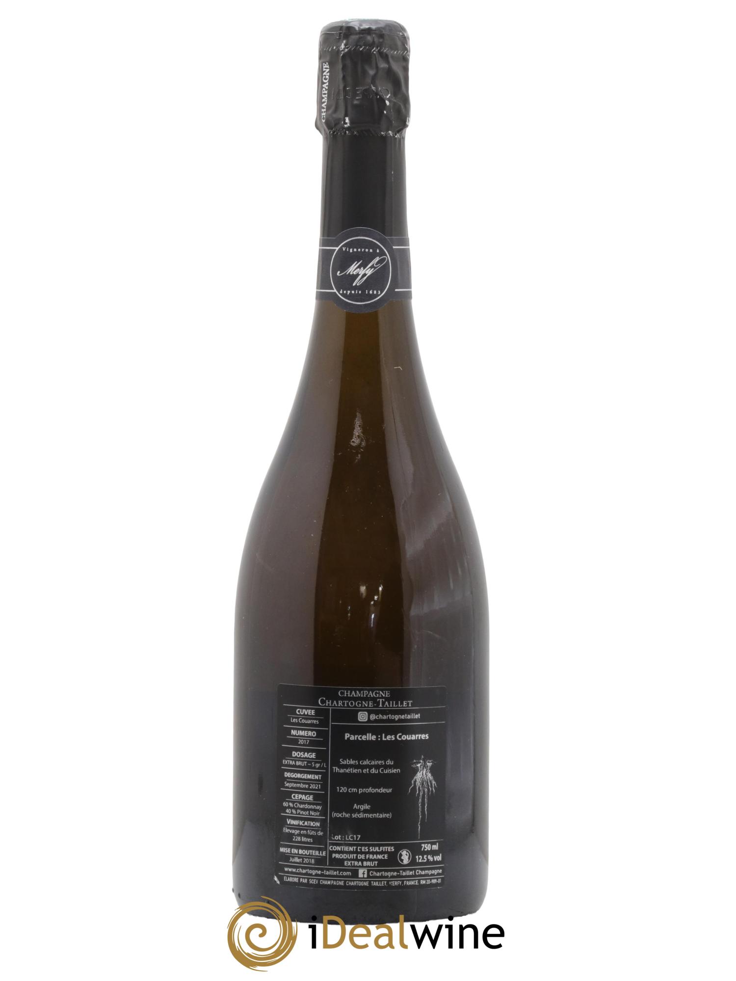 Les Couarres Château Extra-Brut Chartogne-Taillet 2017 - Lot de 1 bouteille - 1