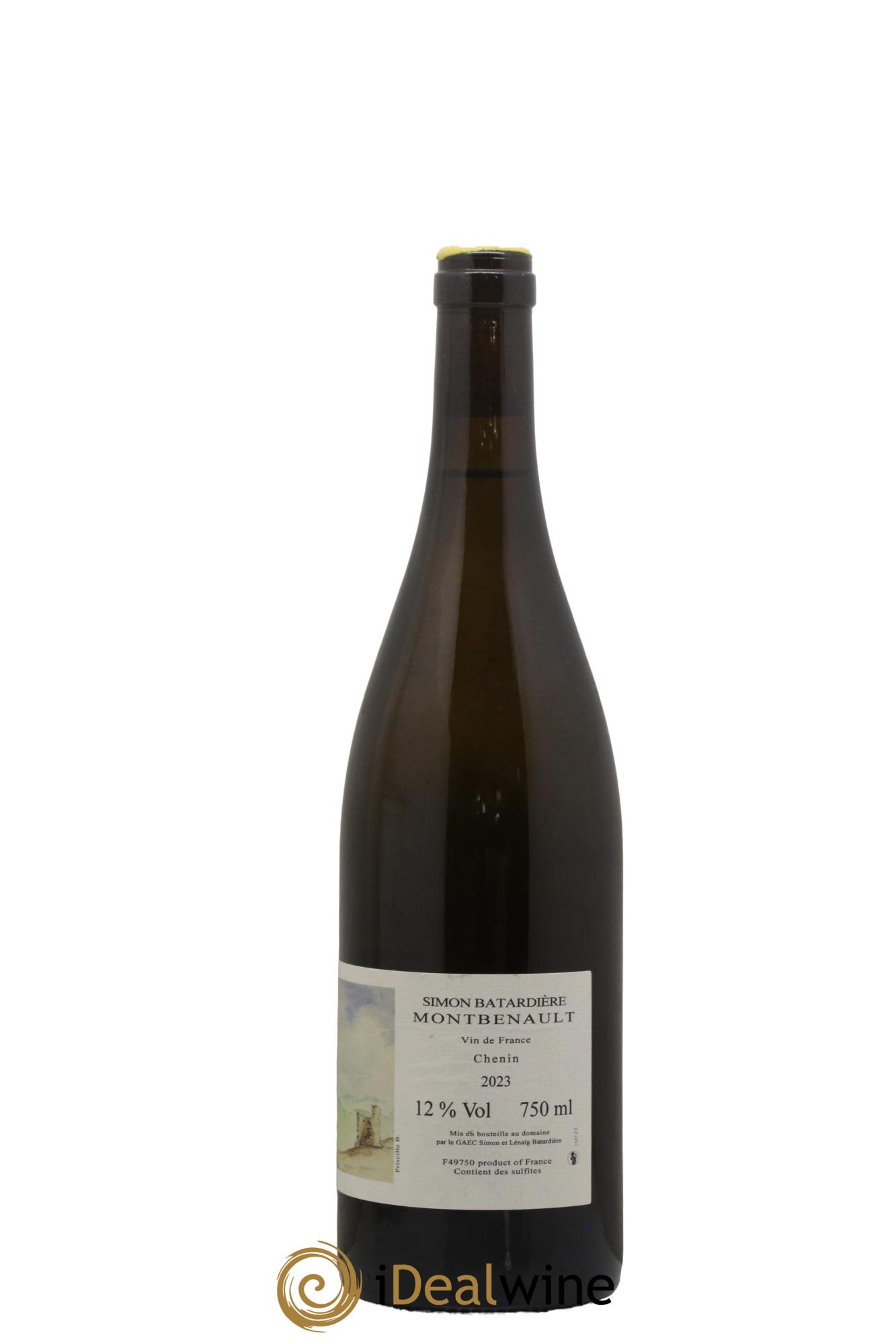 Vin de France Noëls de Montbenault Batardiere Simon 2023 - Lot de 1 bouteille - 1