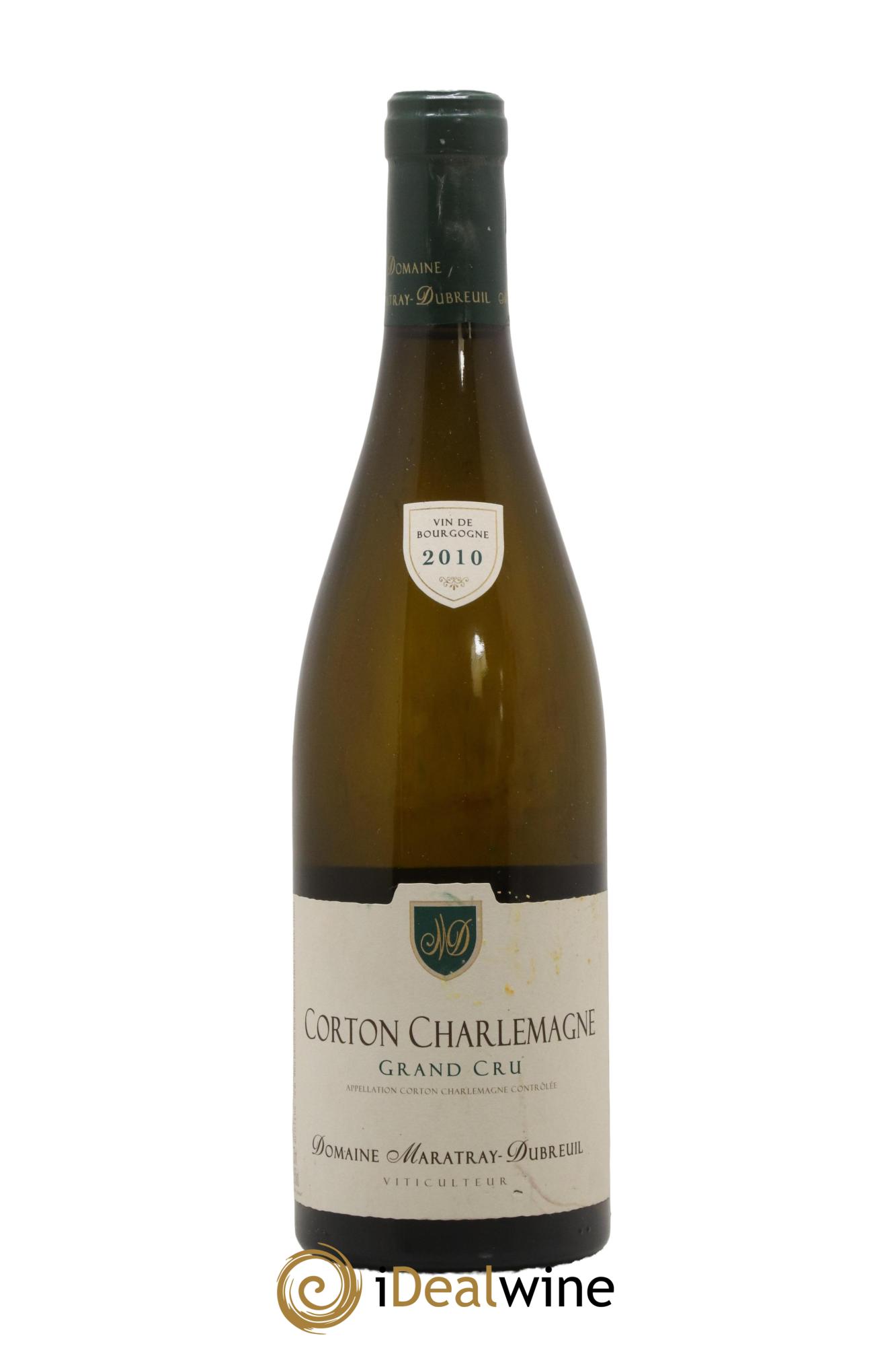 Corton-Charlemagne Grand Cru Maratray-Dubreuil Domaine Maratray Dubreuil 2010 - Lot de 1 bouteille - 0