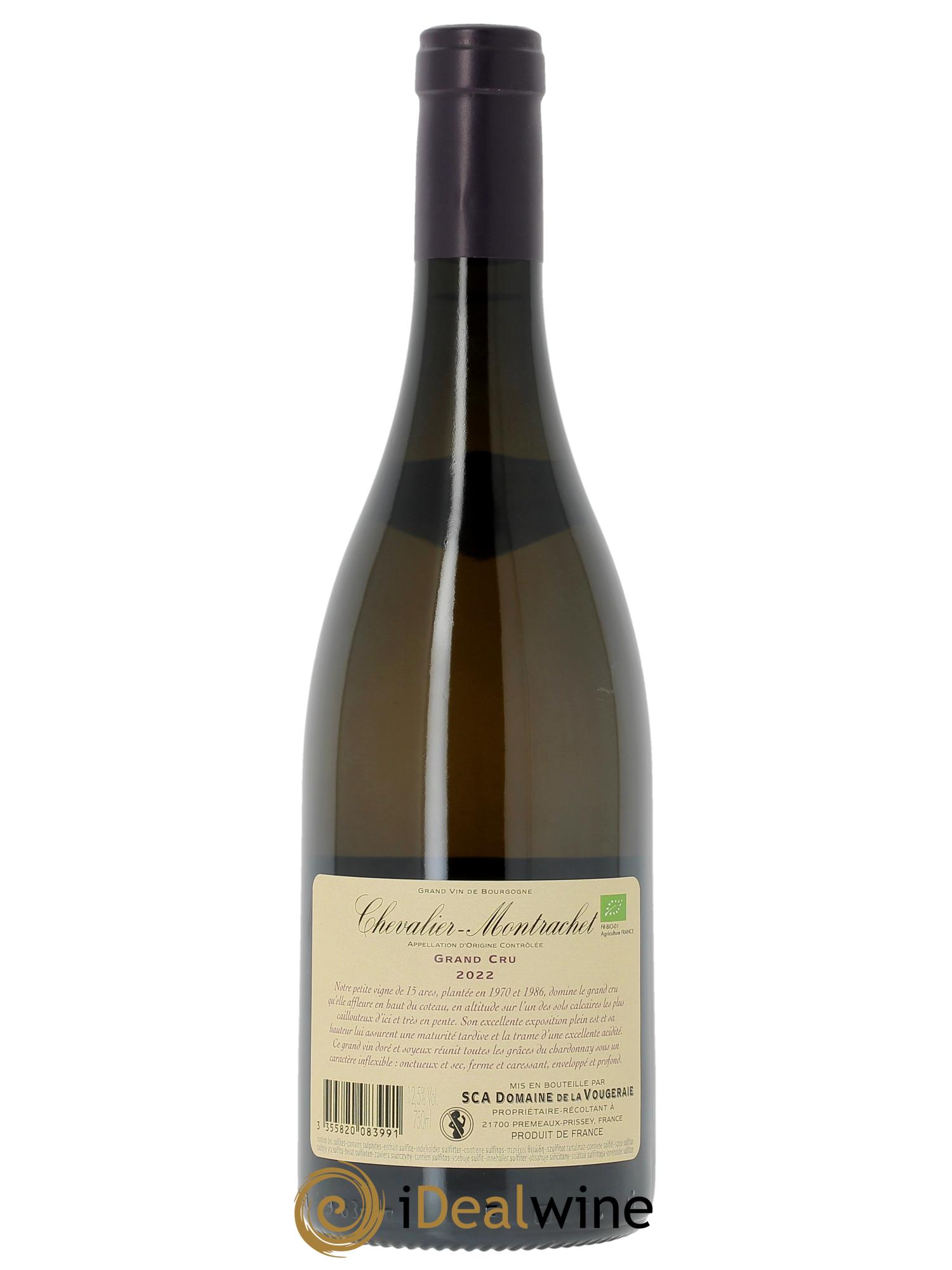 Chevalier-Montrachet Grand Cru La Vougeraie 2022 - Lot de 1 bouteille - 2