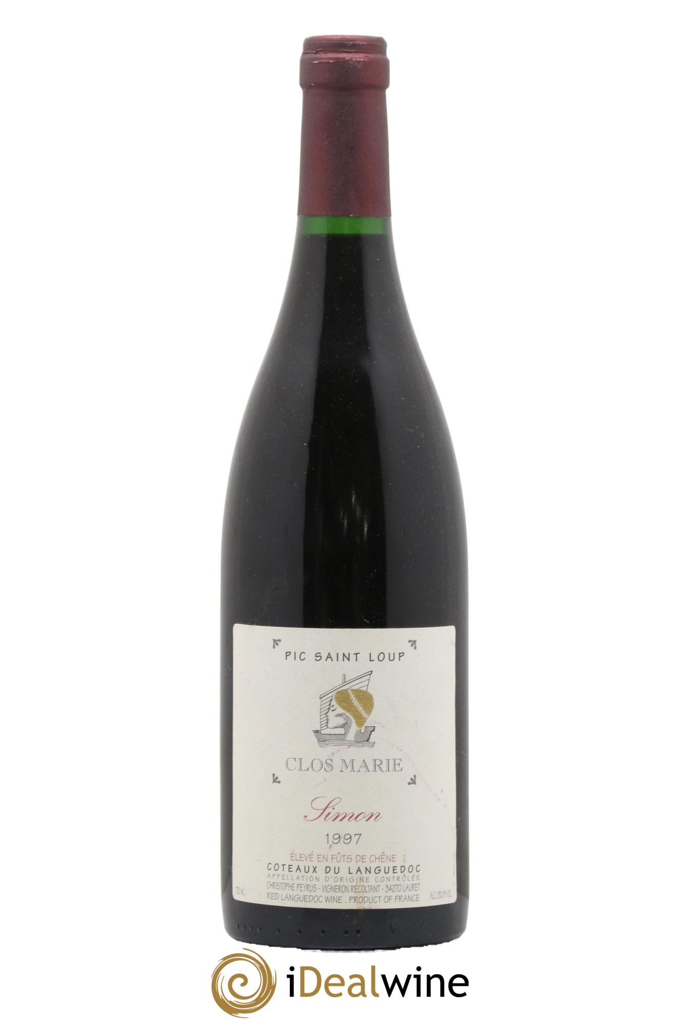 Pic Saint-Loup Clos Marie Cuvée Simon Christophe Peyrus et Françoise Julien 1997 - Lotto di 1 bottiglia - 0