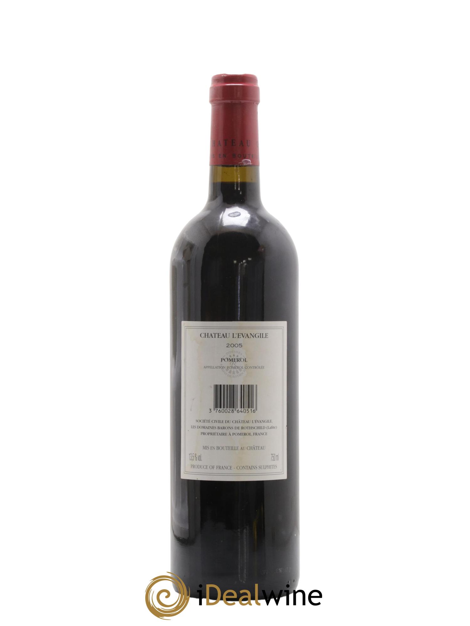 Château l' Évangile 2005 - Lot de 1 bouteille - 1