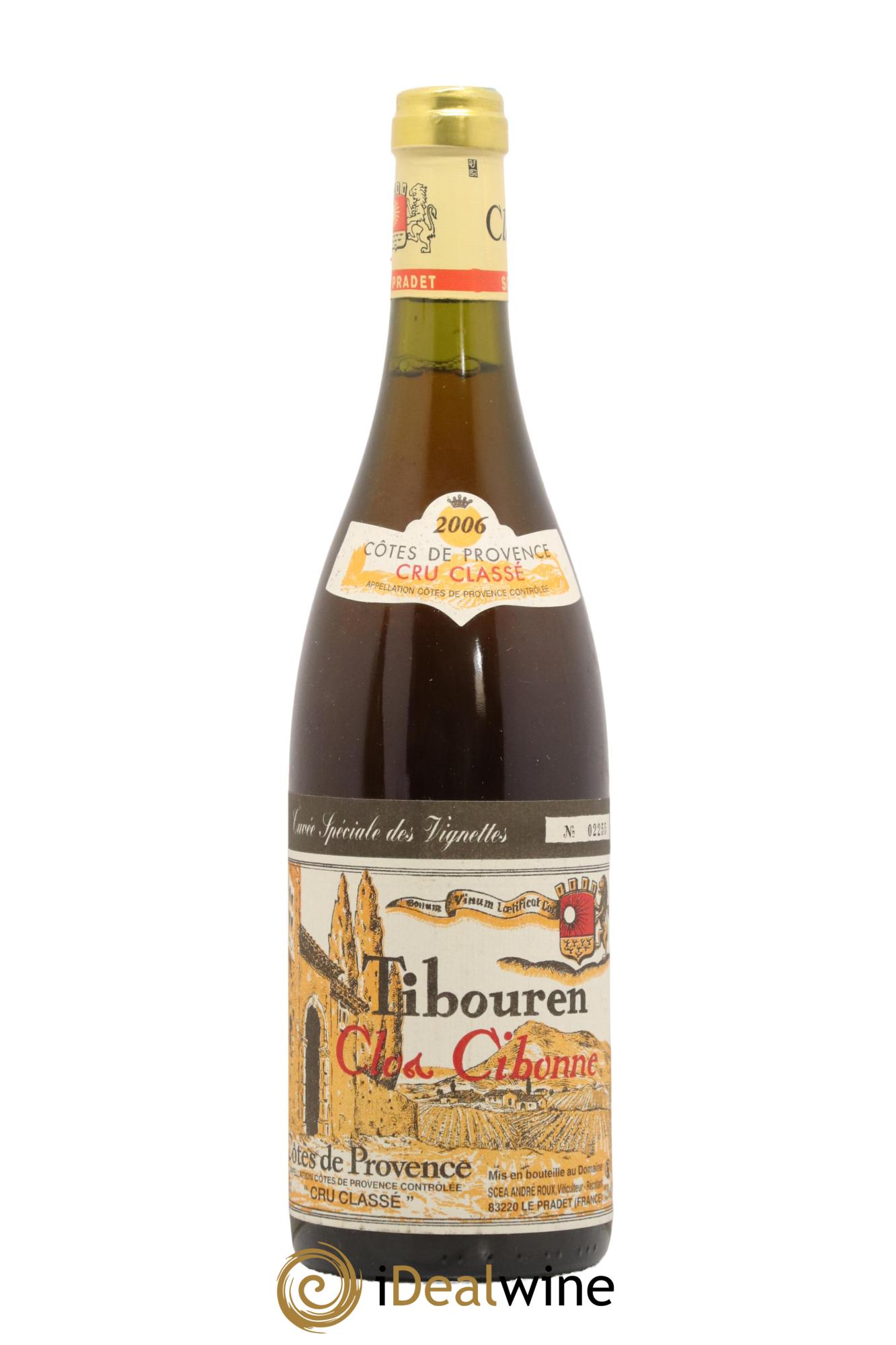 Côtes de Provence Clos Cibonne Tibouren Cuvée Spéciale des Vignettes 2006 - Lot de 1 bouteille - 0