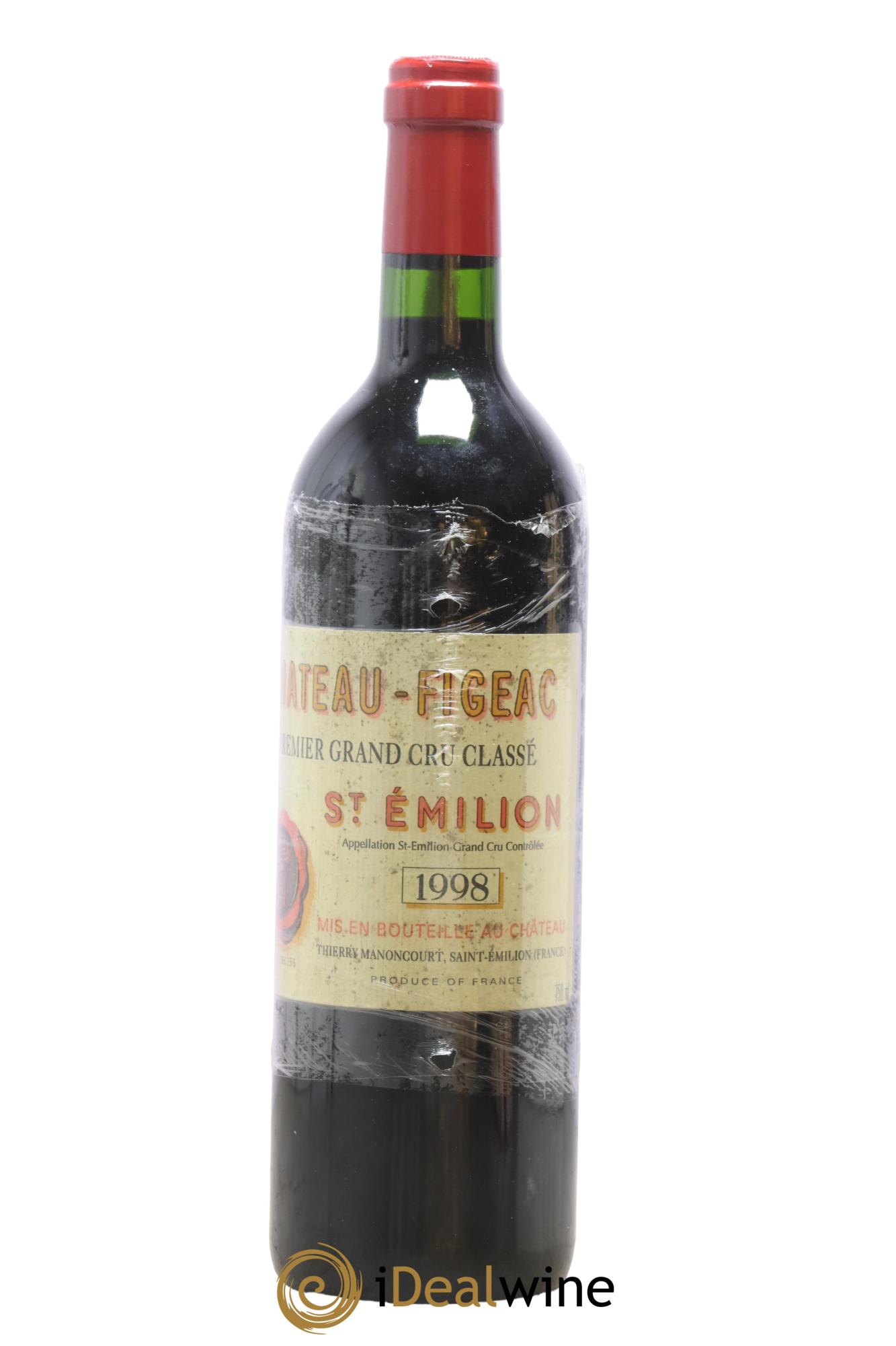 Château Figeac 1er Grand Cru Classé A 1998 - Lot of 1 bottle - 0
