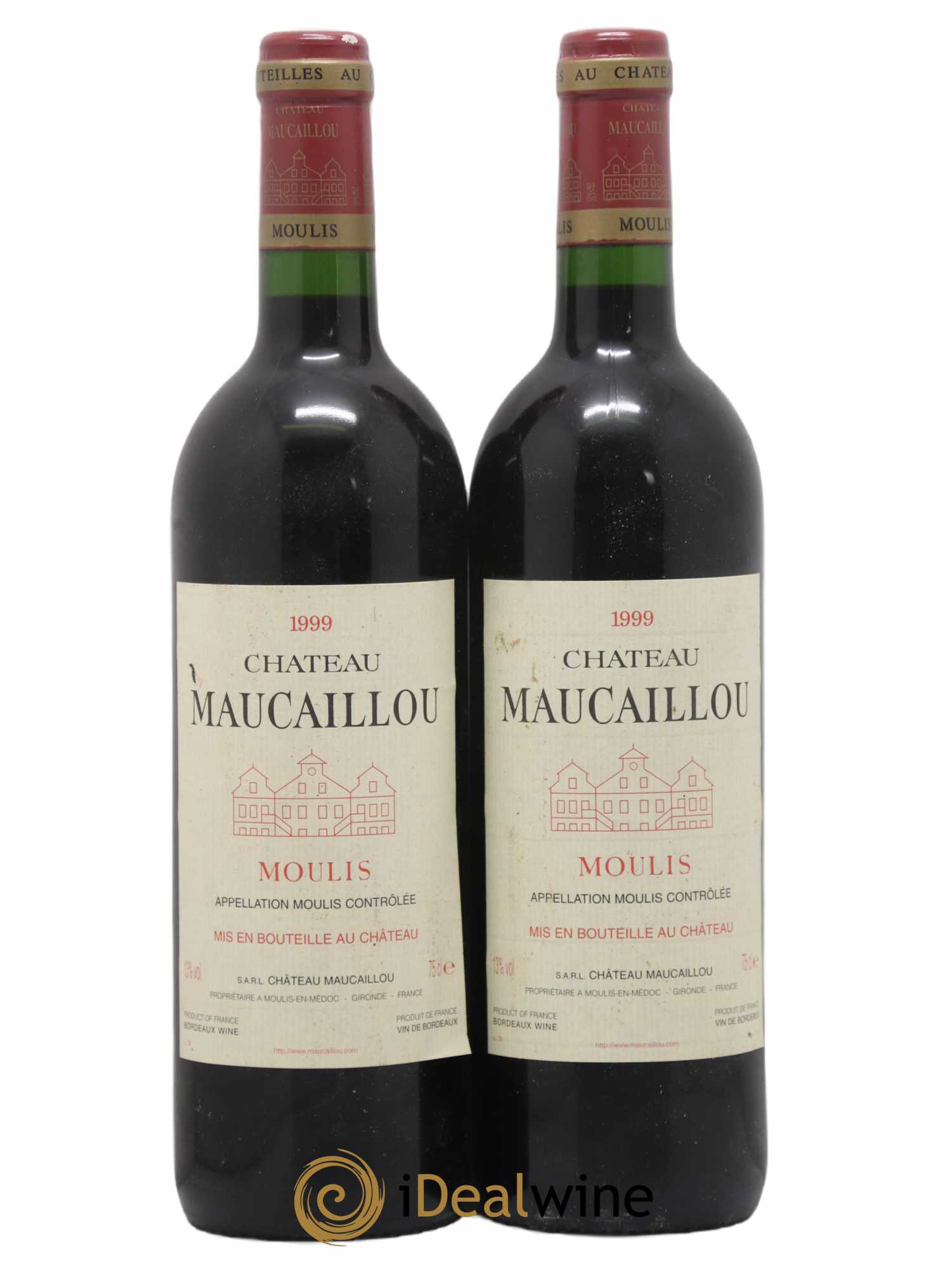 Château Maucaillou 1999 - Lot de 2 bouteilles - 0