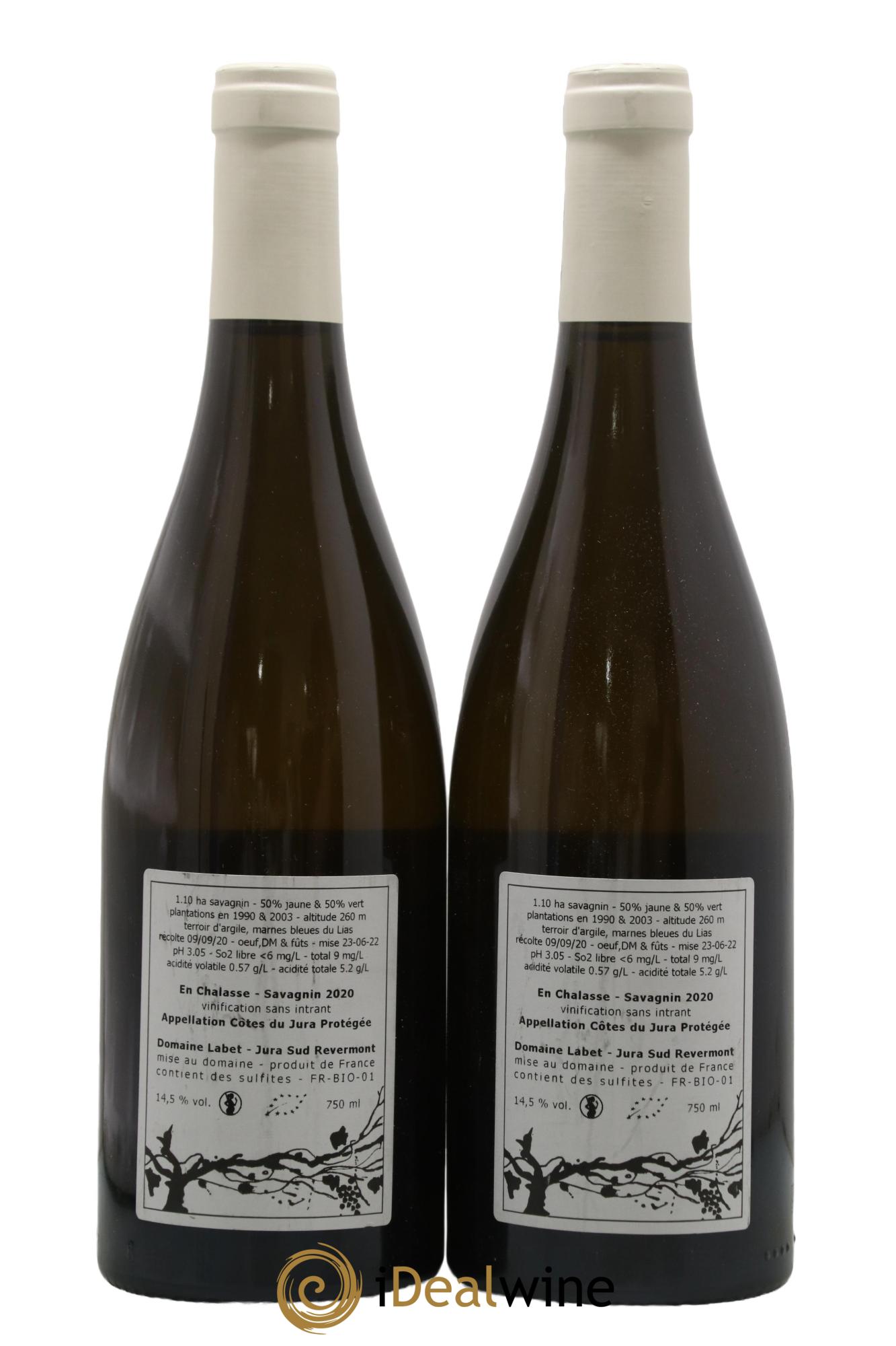 Côtes du Jura Fleur de Savagnin Romain - Julien  - Charline Labet  2020 - Lotto di 2 bottiglie - 1