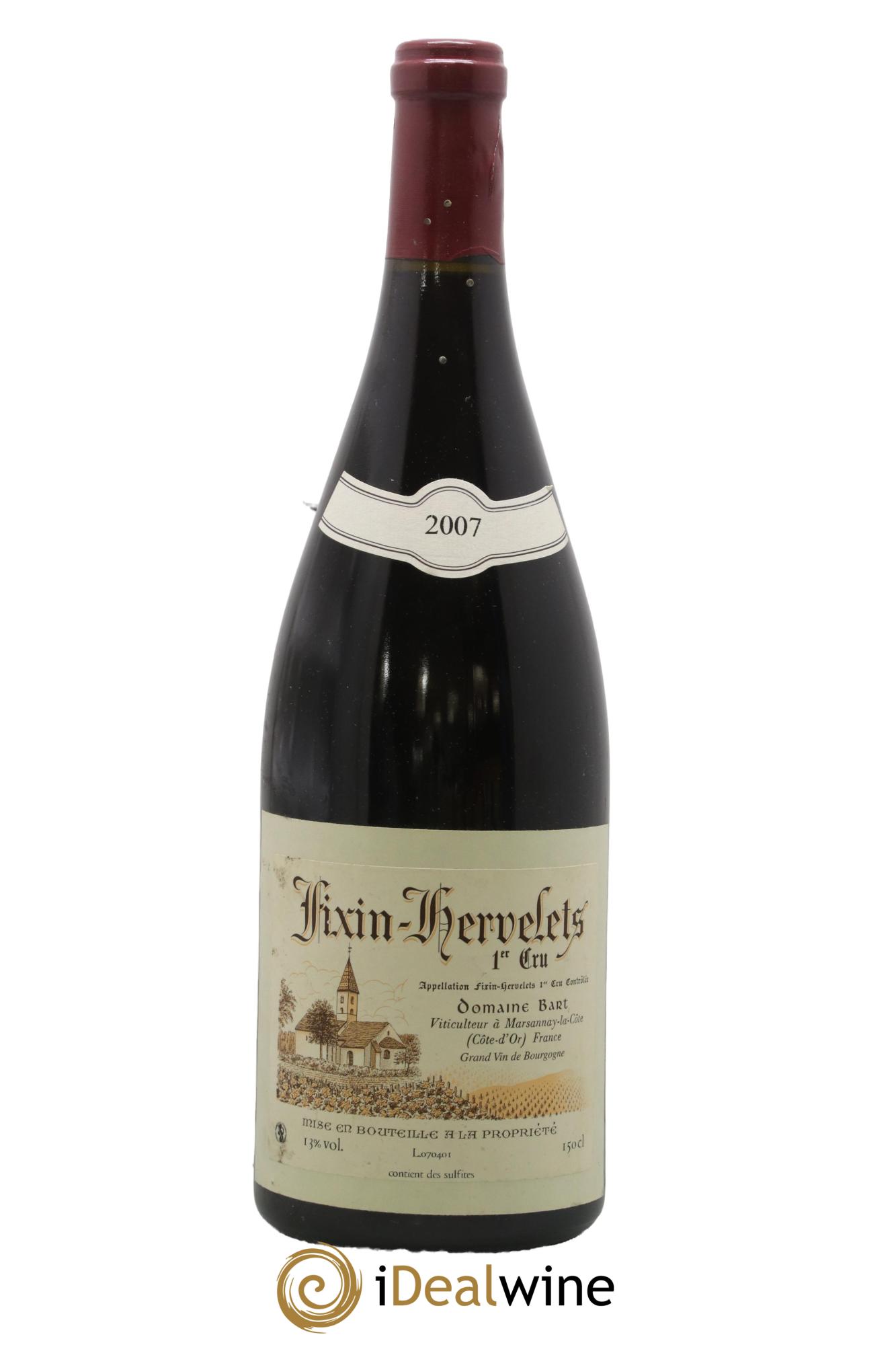 Fixin 1er Cru Hervelets Bart (Domaine) 2007 - Lot of 1 magnum - 0
